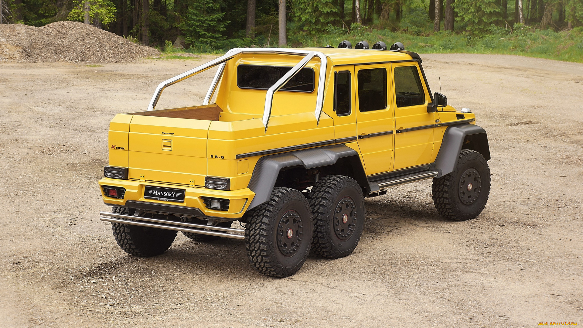 автомобили, mercedes-benz, w463, 2015г, желтый, 6x6, g, 63, mansory, amg