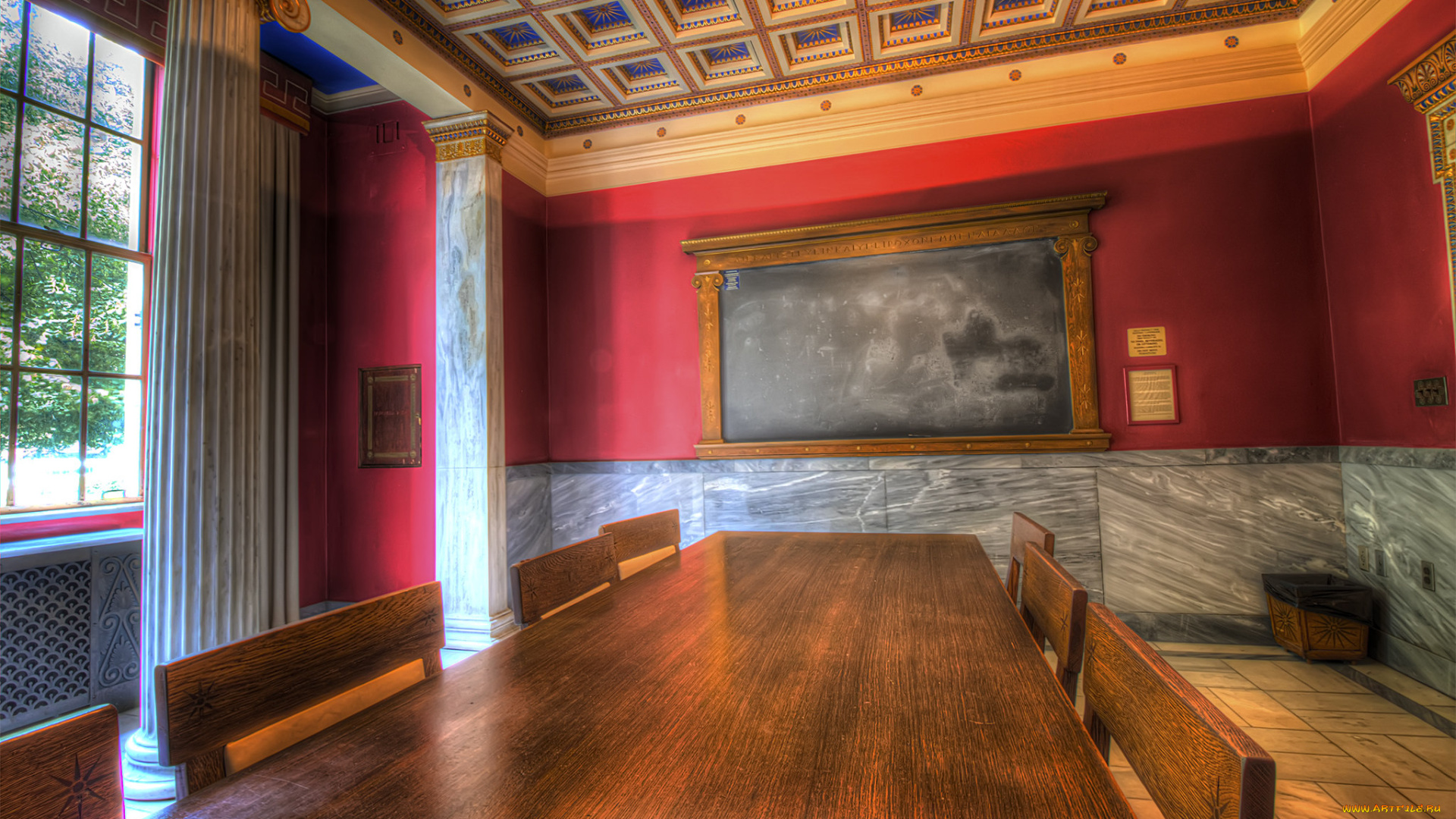 greek, room, интерьер, убранство, , роспись, храма, собор, комната, кампус