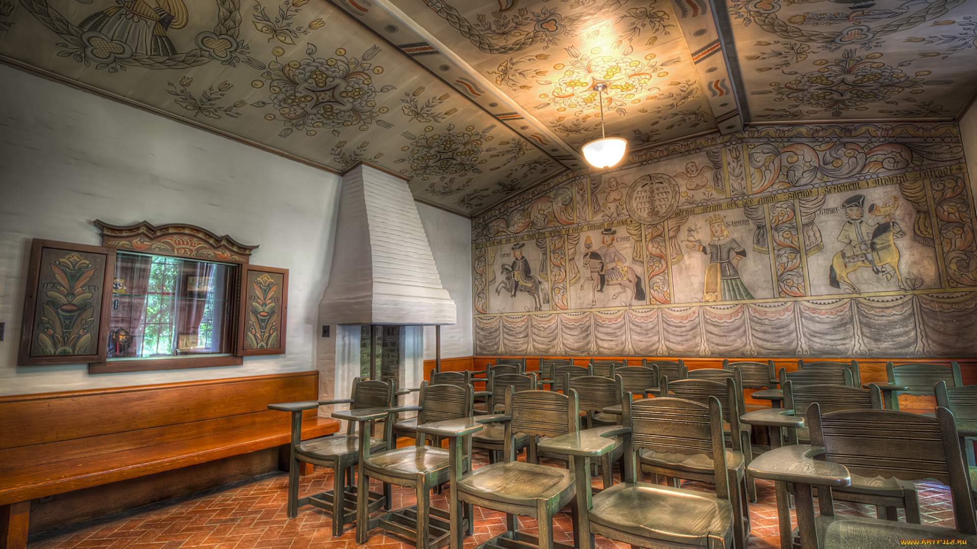 swedish, room, интерьер, убранство, , роспись, храма, собор, комната, кампус