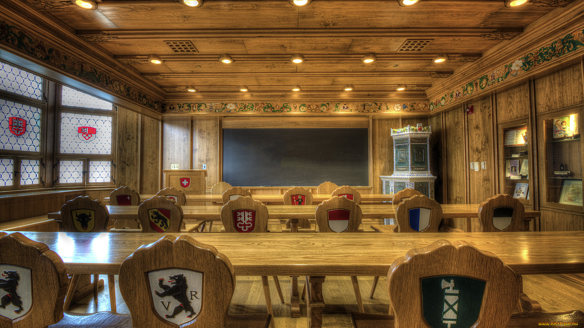 swiss, room, интерьер, убранство, , роспись, храма, собор, кампус, комната