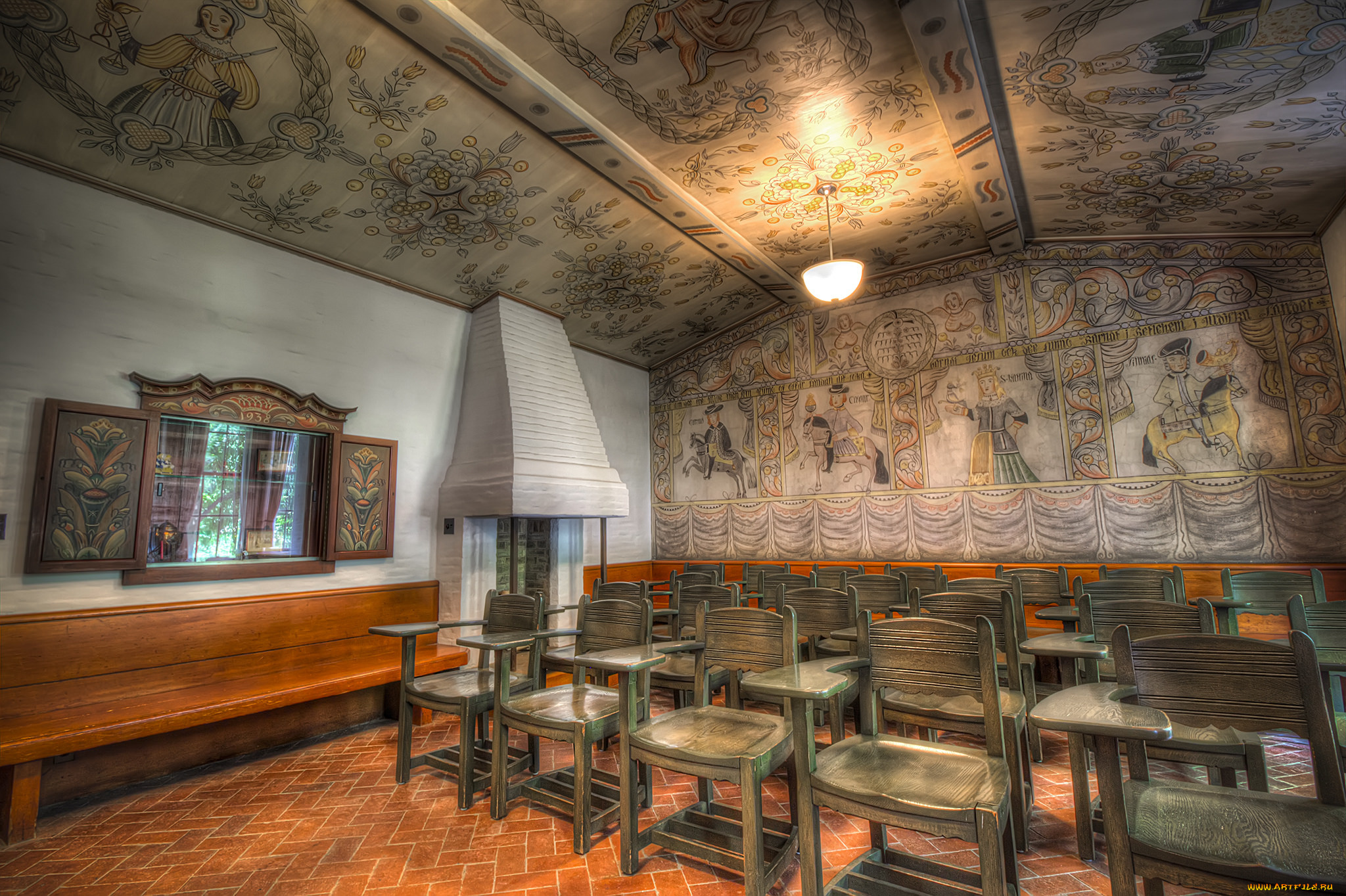 swedish, room, интерьер, убранство, , роспись, храма, собор, комната, кампус