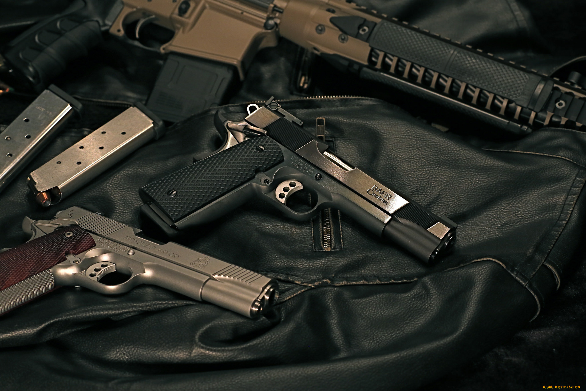оружие, обойма, пистолет