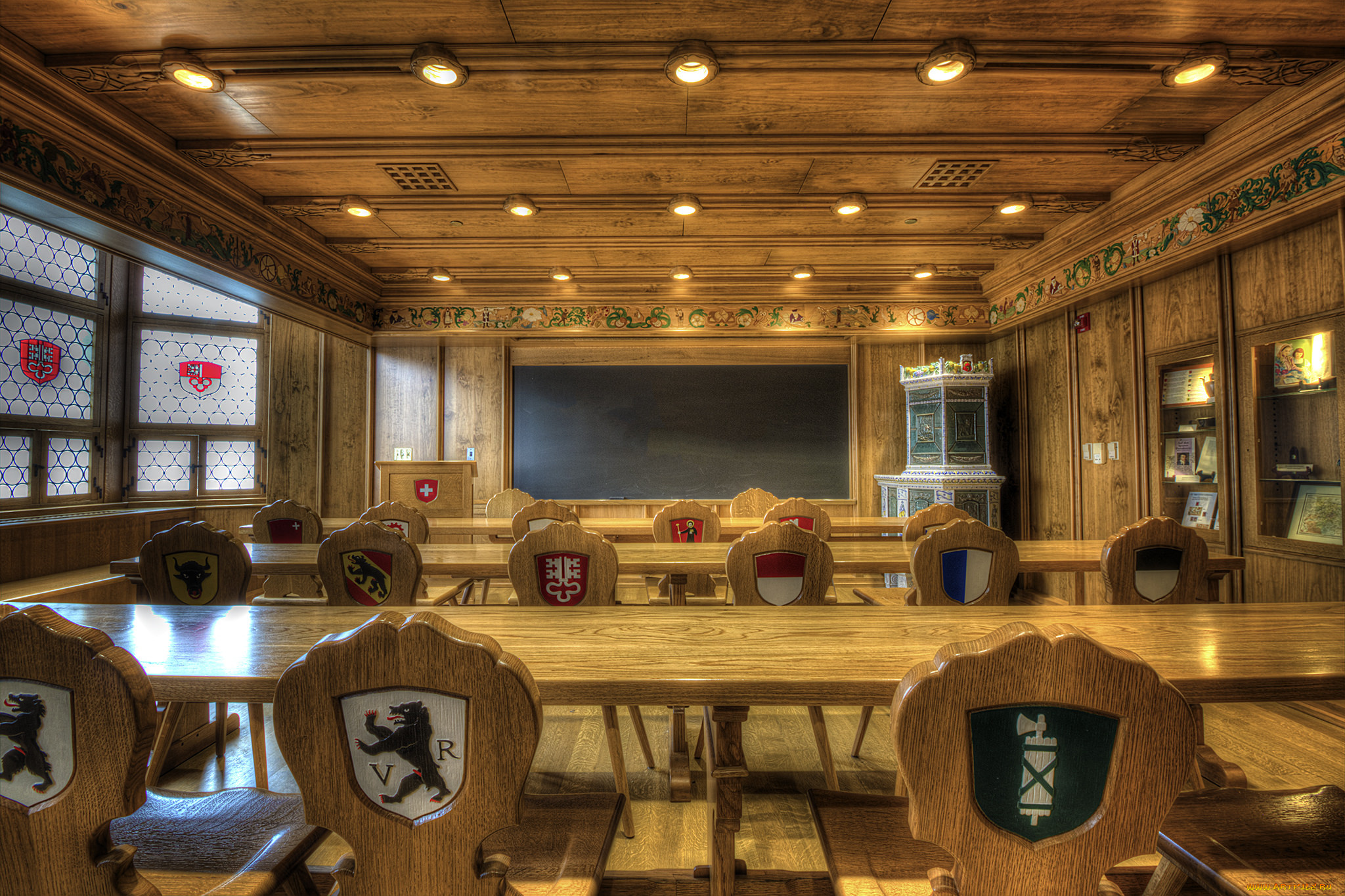 swiss, room, интерьер, убранство, , роспись, храма, собор, кампус, комната