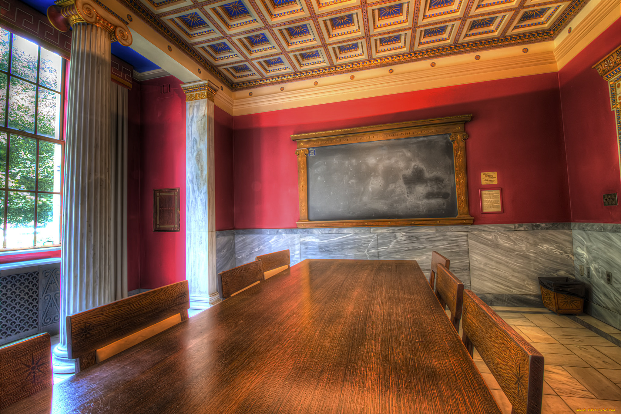 greek, room, интерьер, убранство, , роспись, храма, собор, комната, кампус