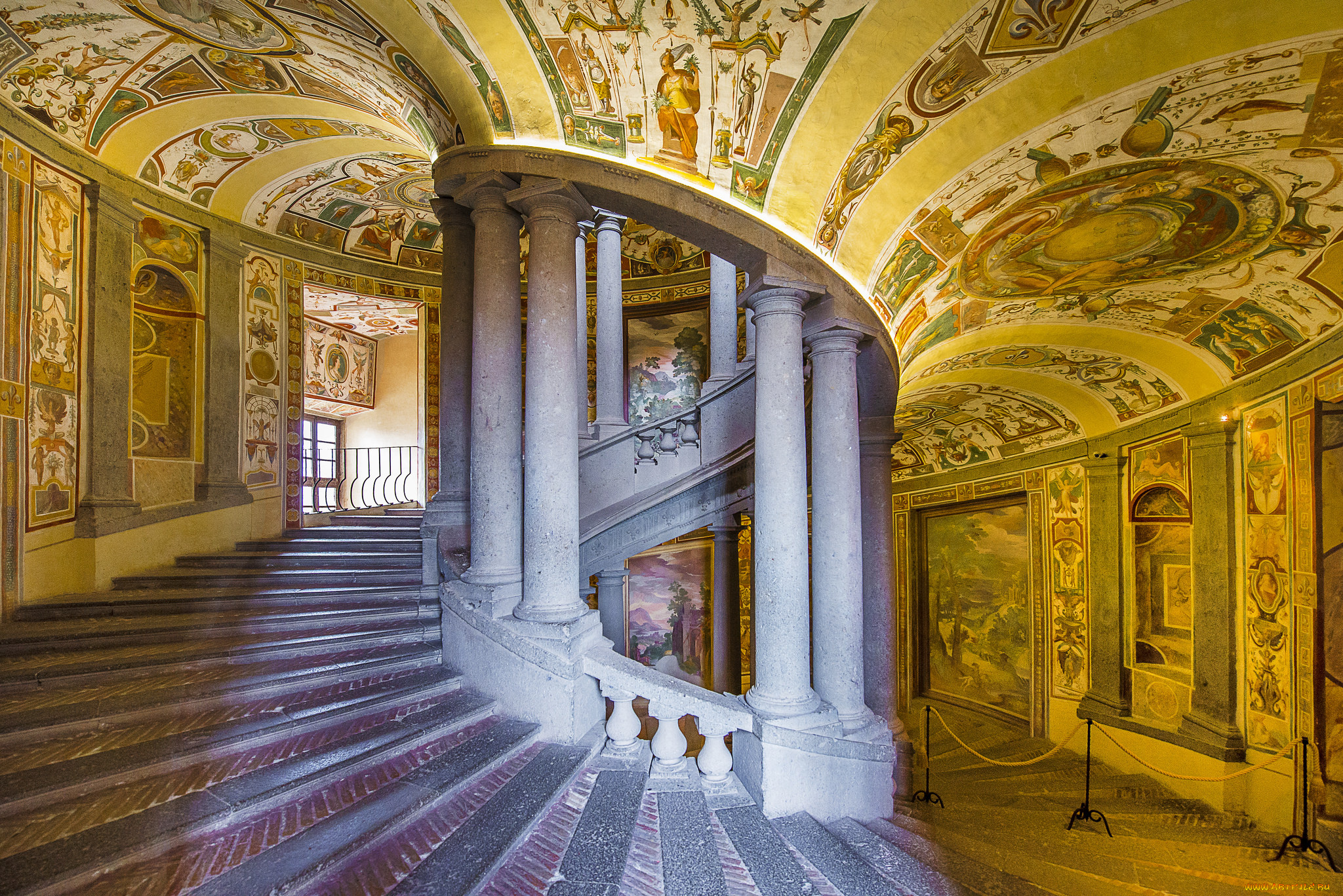 интерьер, холлы, , лестницы, , корридоры, колонны, лестница