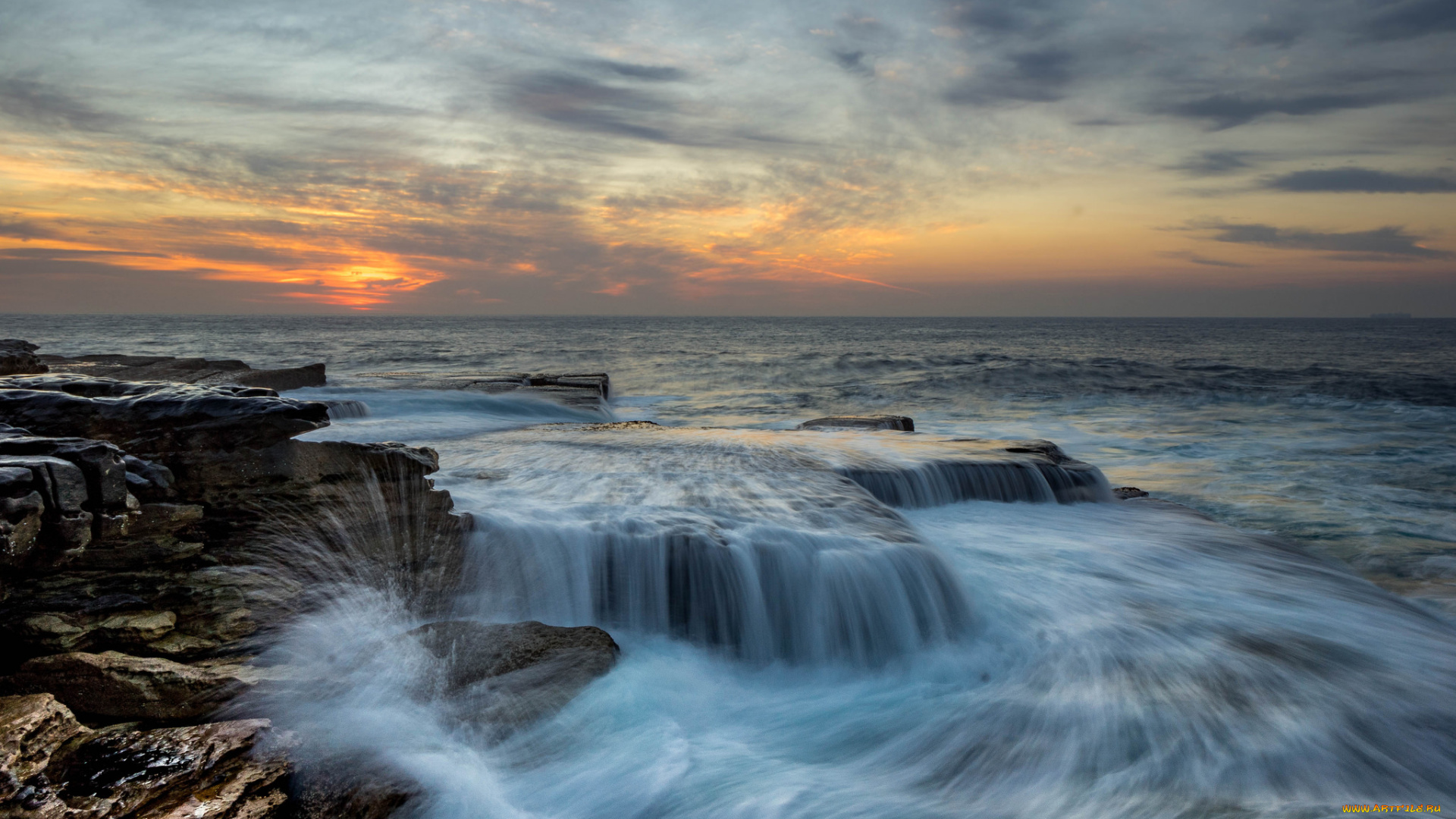 природа, побережье, море, берег