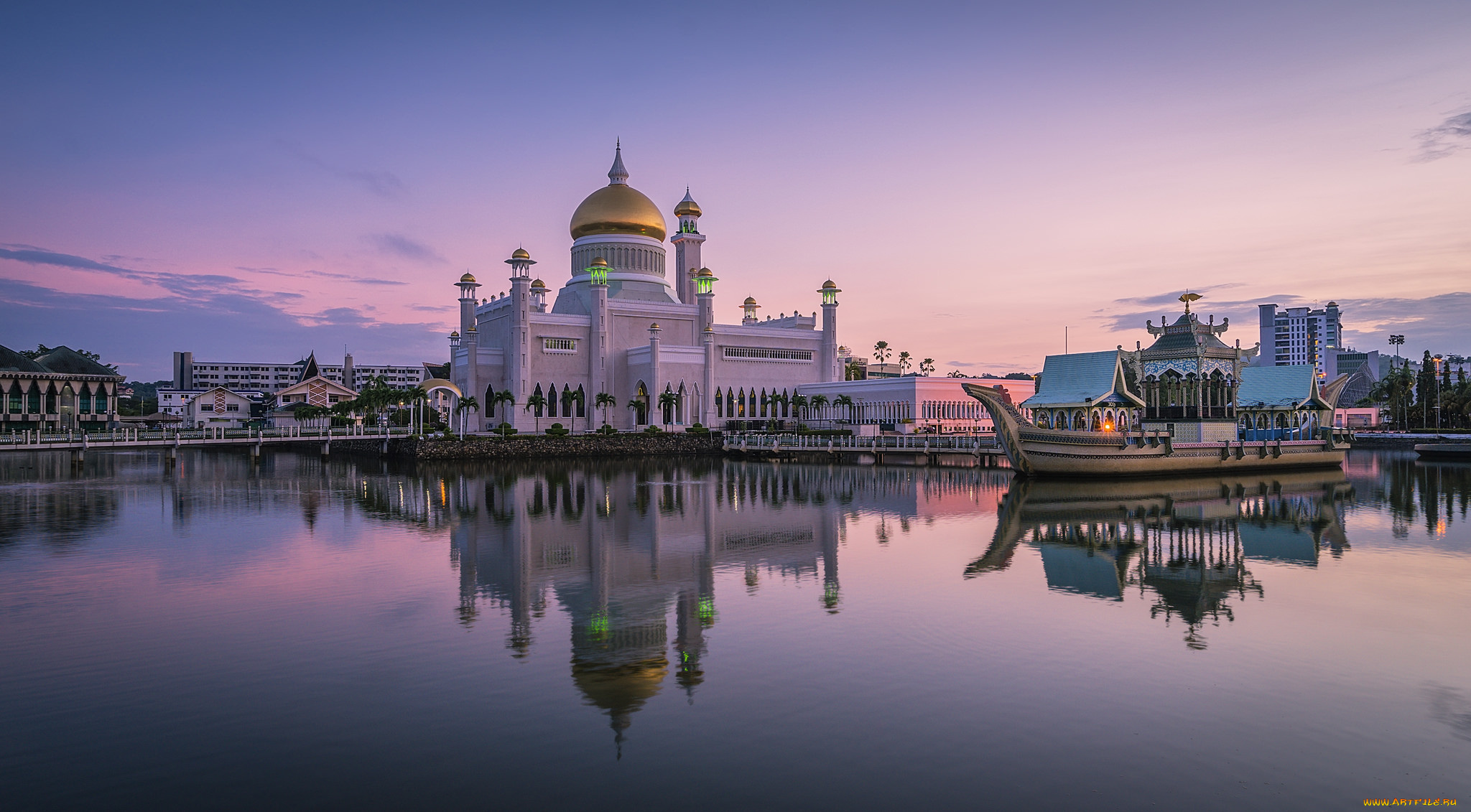 sultan, omar, ali, saifuddin, mosque, города, -, мечети, , медресе, мечеть