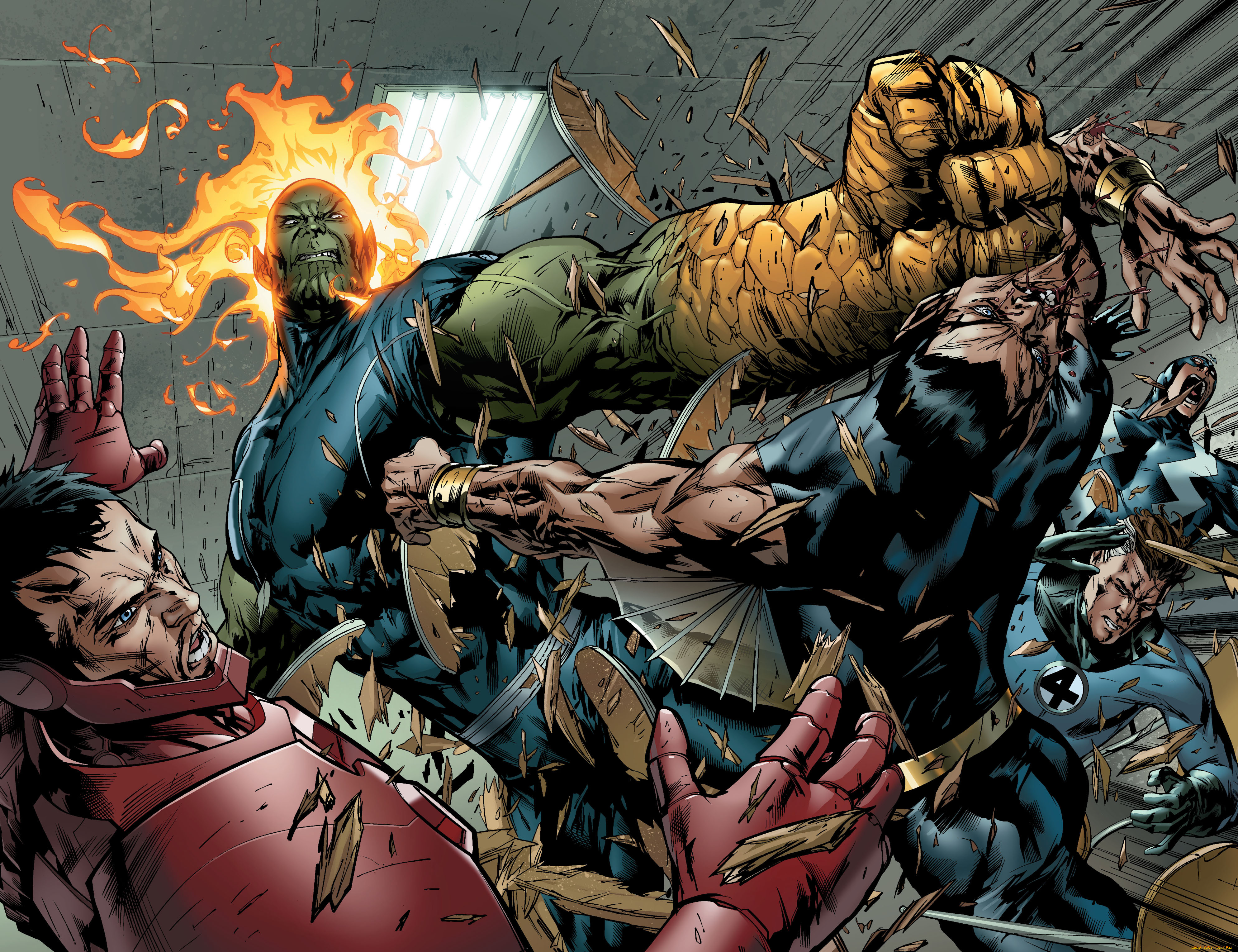 рисованное, комиксы, secret, invasion