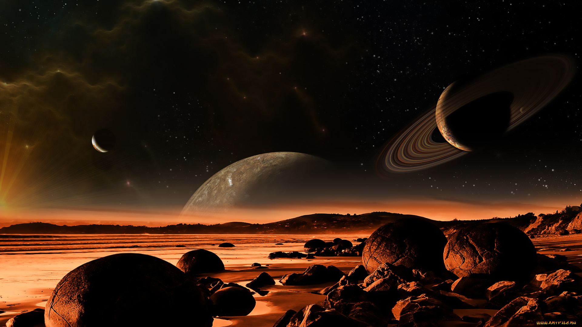 3д, графика, атмосфера, настроение, , atmosphere, , , mood, , вселенная, поверхность, планеты