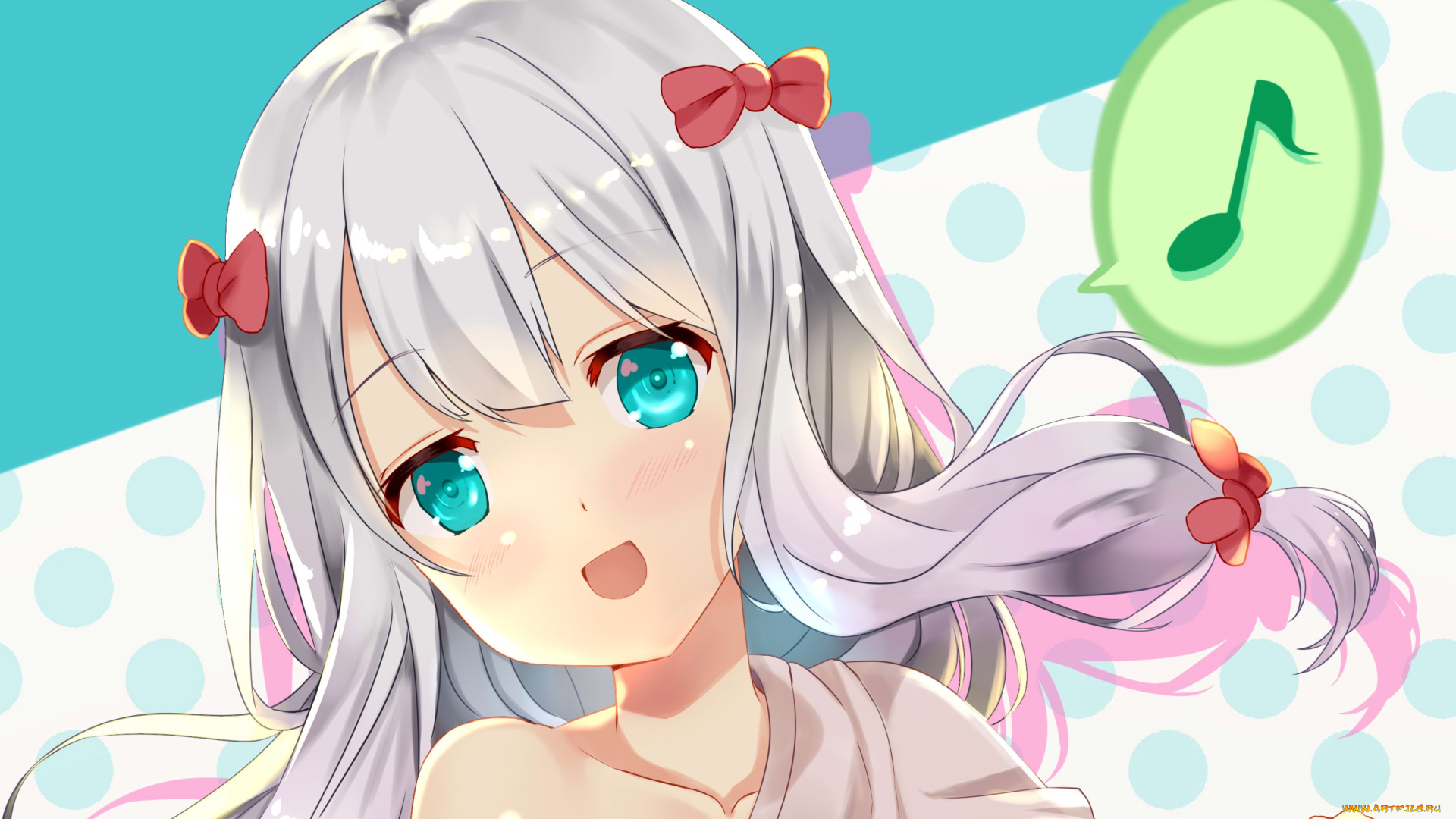 аниме, eromanga-sensei, фон, взгляд, девушка