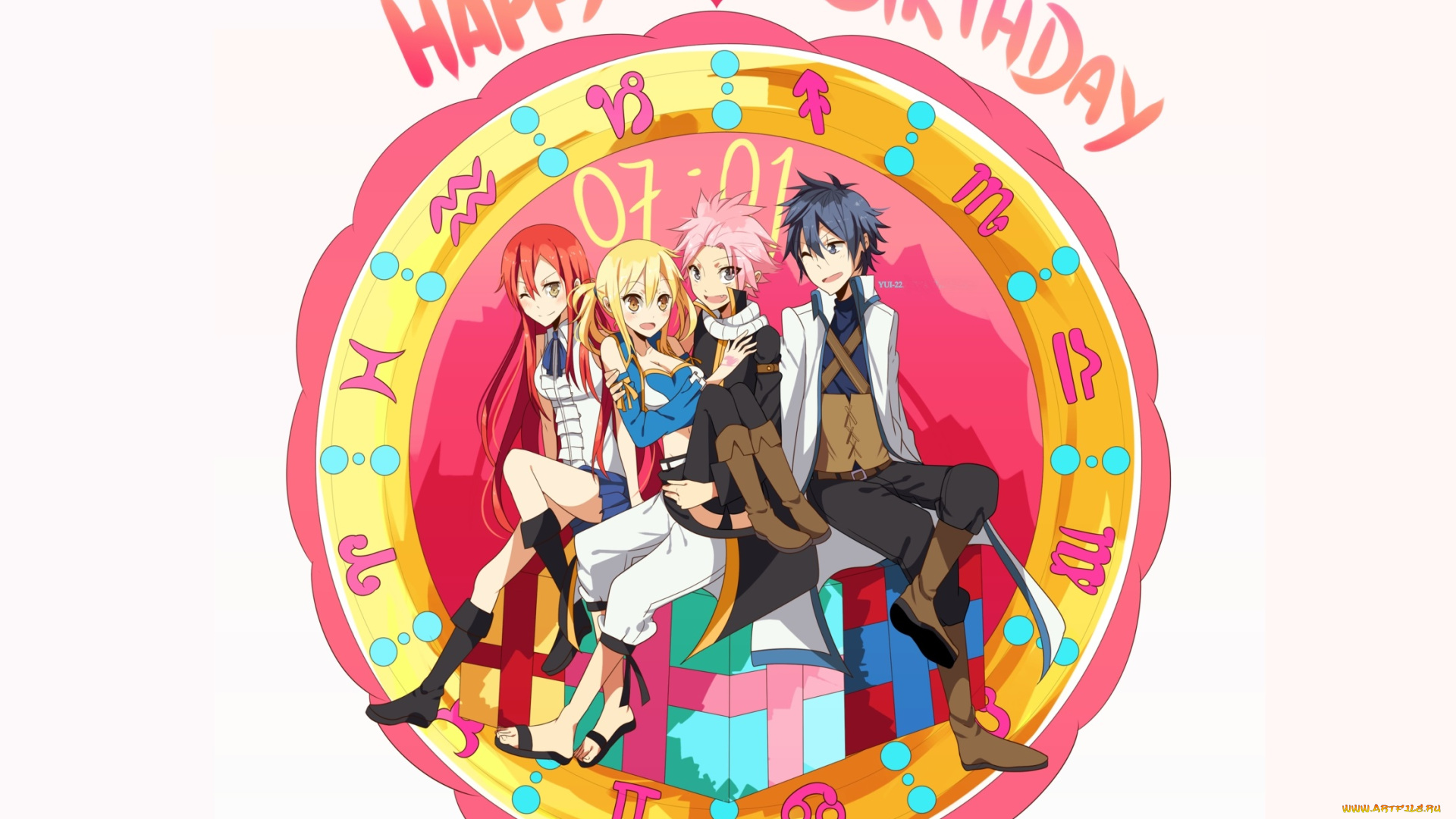 аниме, fairy, tail, хвост, феи