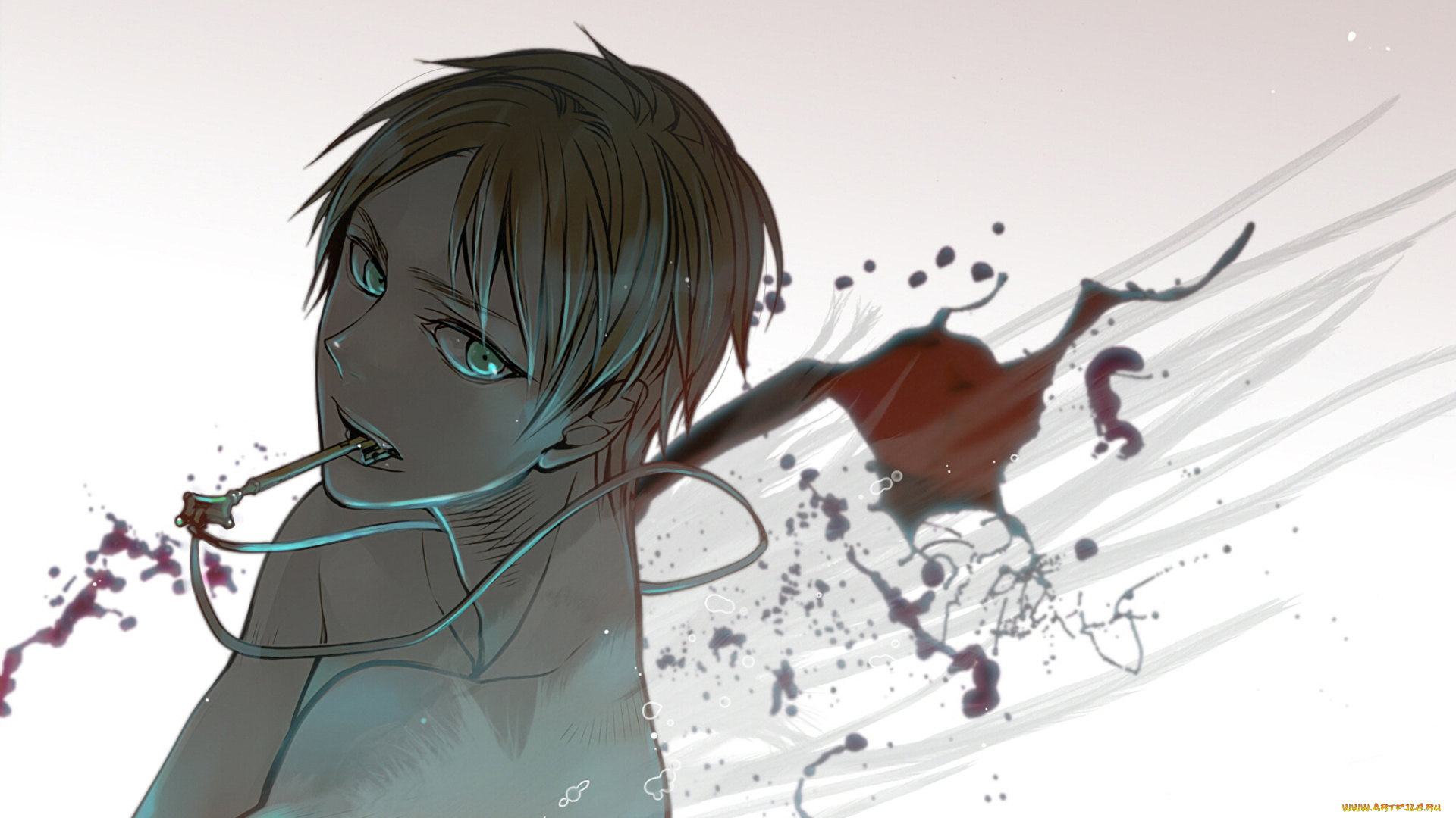 аниме, shingeki, no, kyojin, атака, титанов