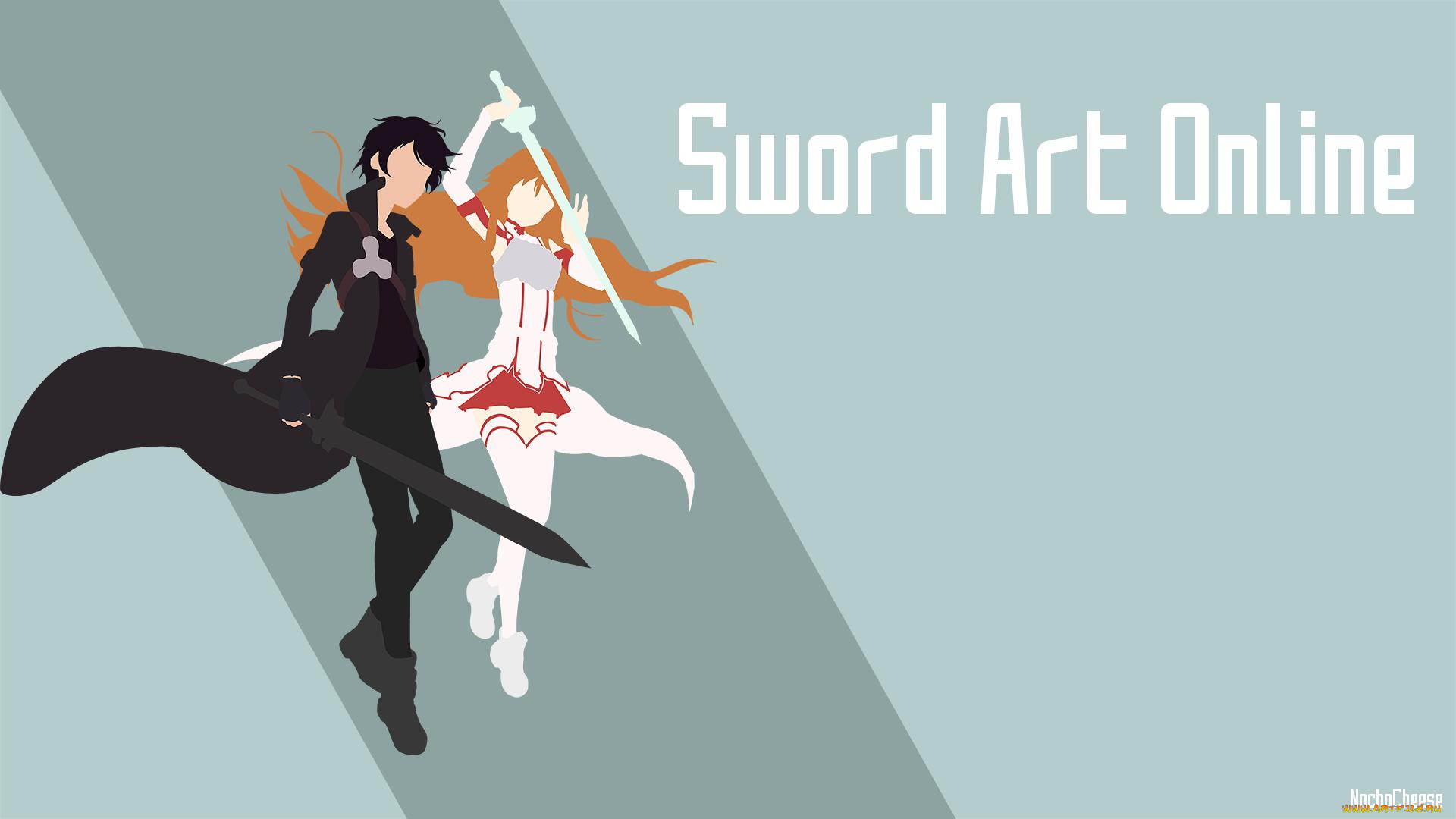 аниме, sword, art, online, фон, взгляд, девушка