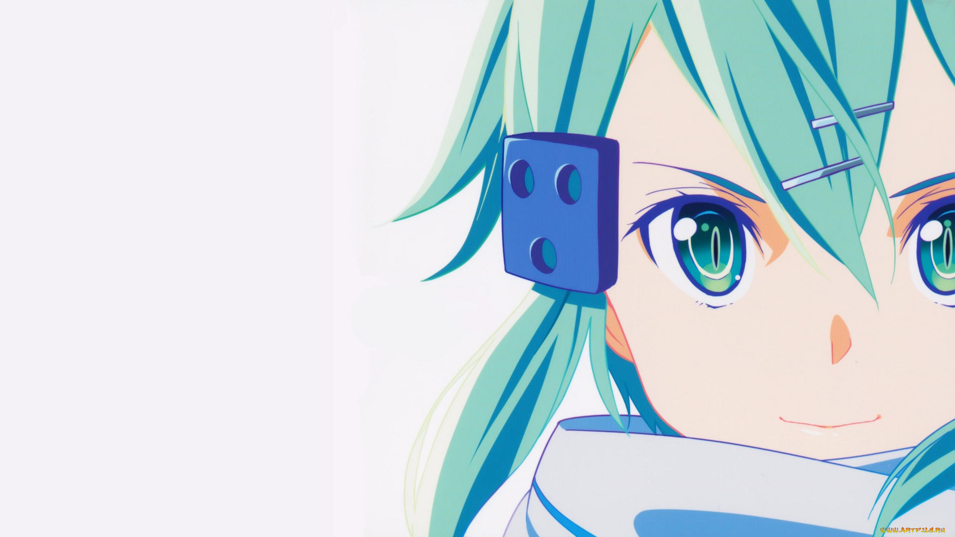 аниме, sword, art, online, взгляд, девушка, фон