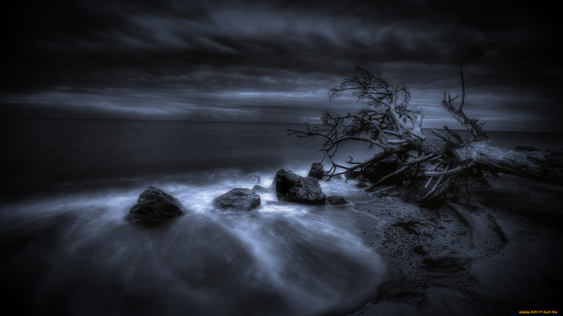 природа, побережье, камни, море