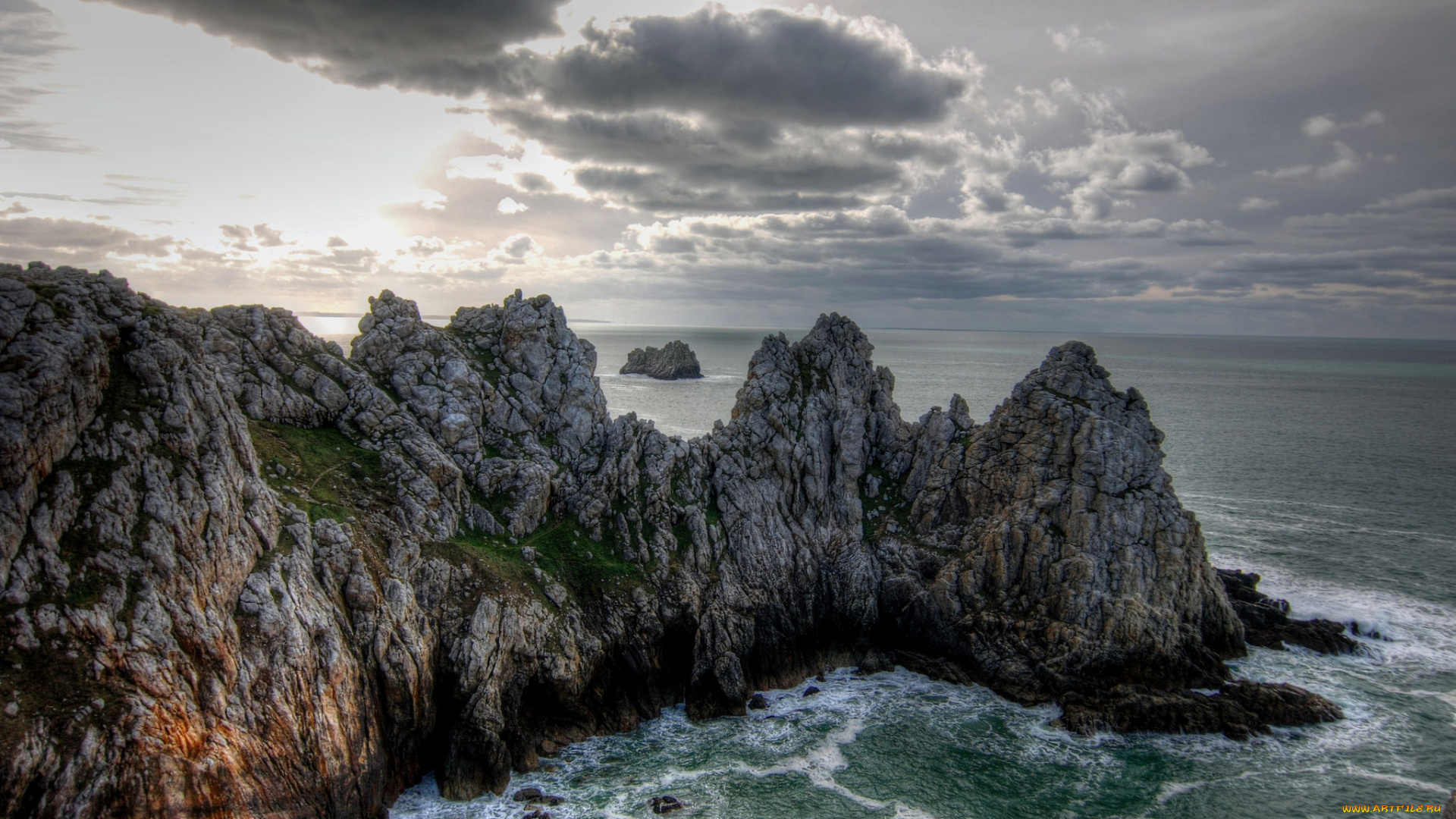 природа, побережье, море, берег