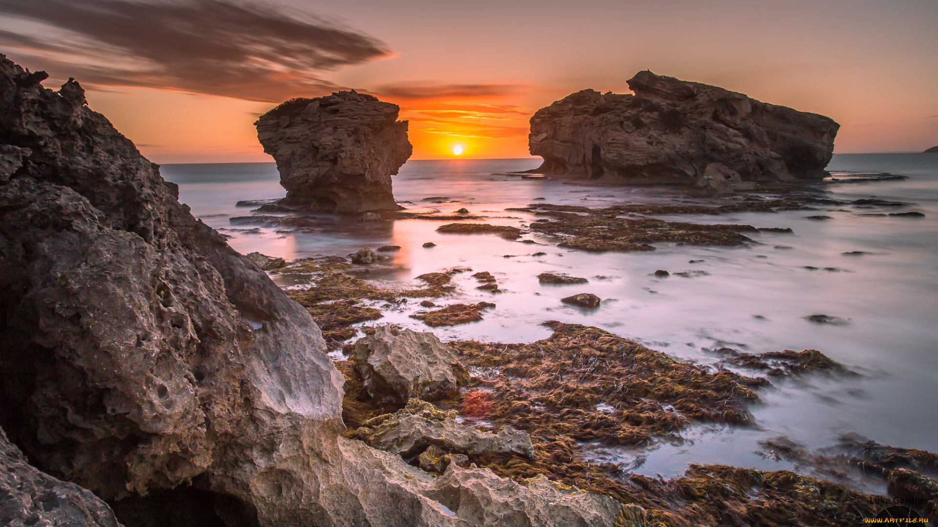 природа, побережье, море, берег