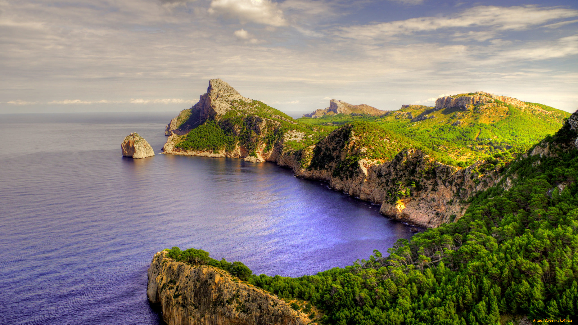 природа, побережье, море, берег