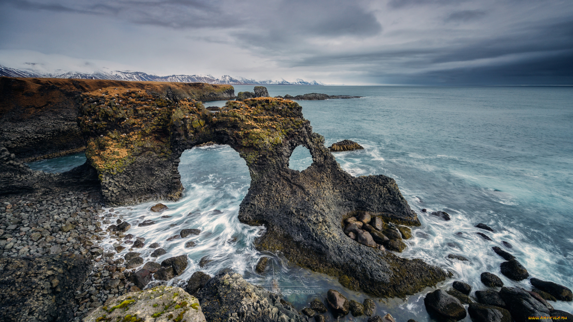 природа, побережье, море, берег