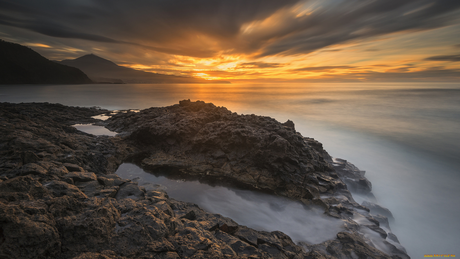 природа, побережье, море, берег