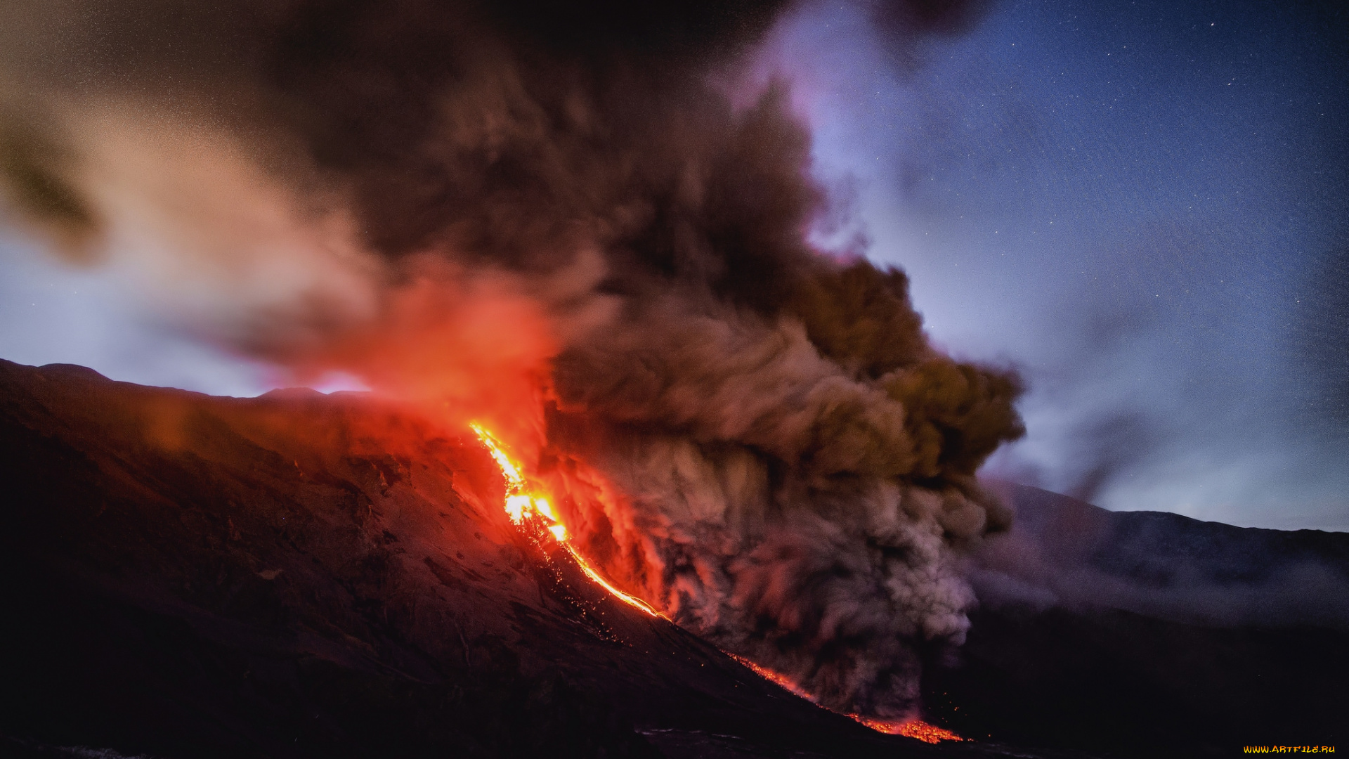 природа, стихия, вулкан