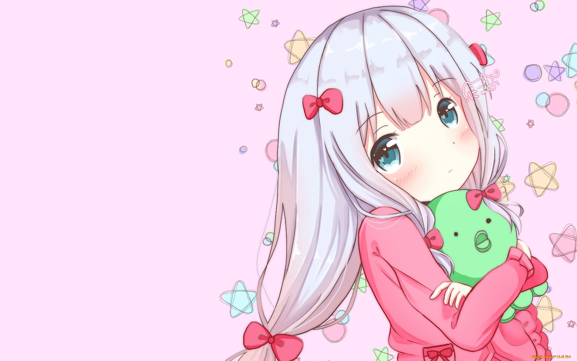 аниме, eromanga-sensei, фон, взгляд, девушка