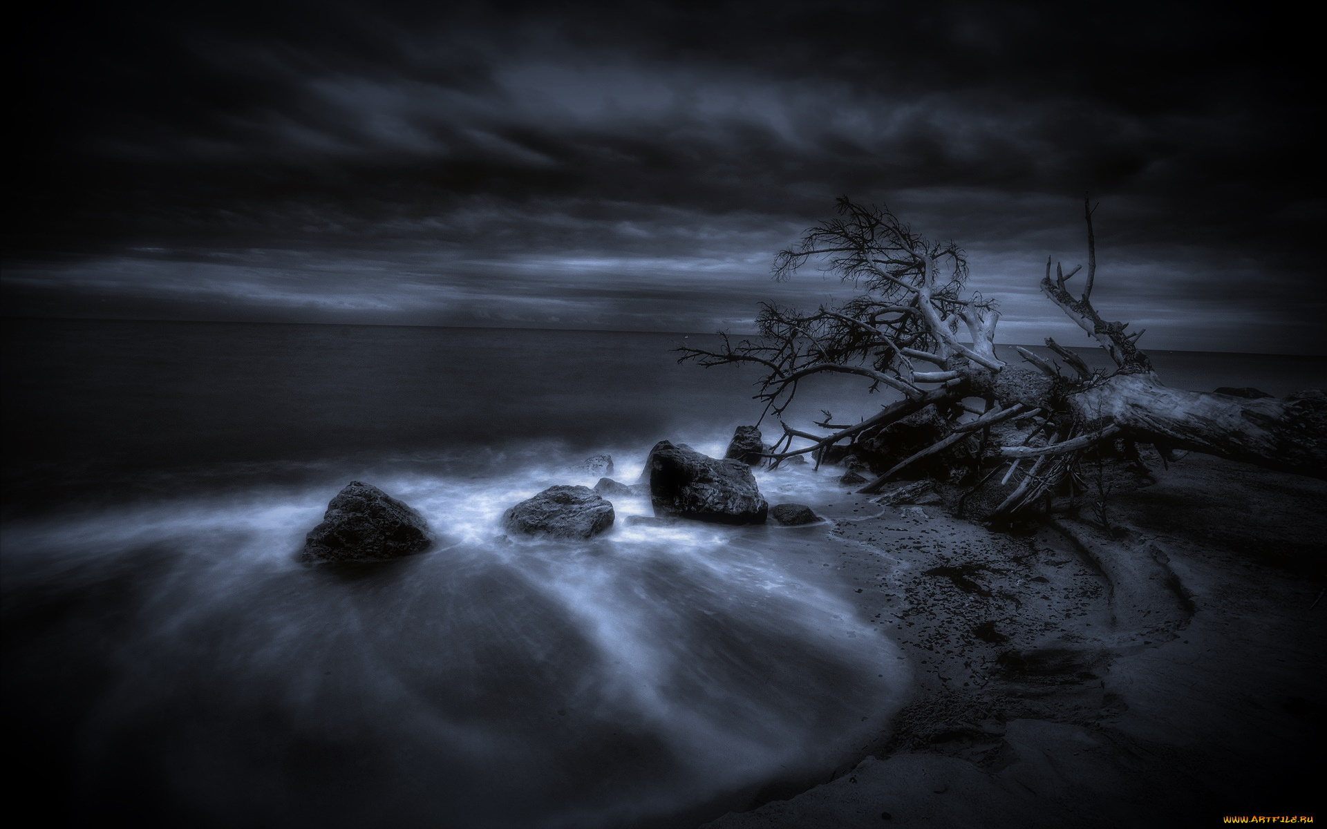 природа, побережье, камни, море