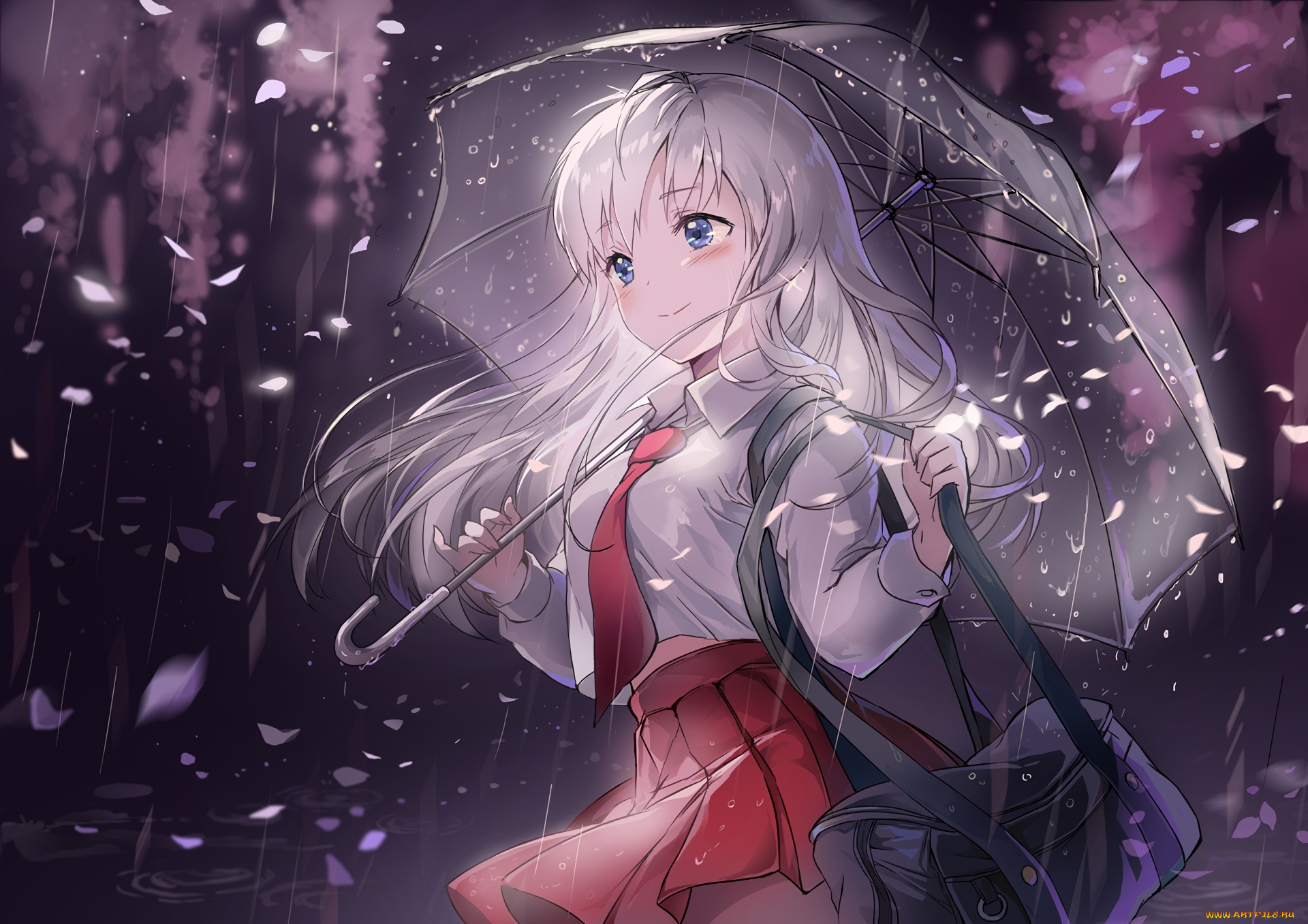 аниме, unknown, , другое, фон, девушка, взгляд