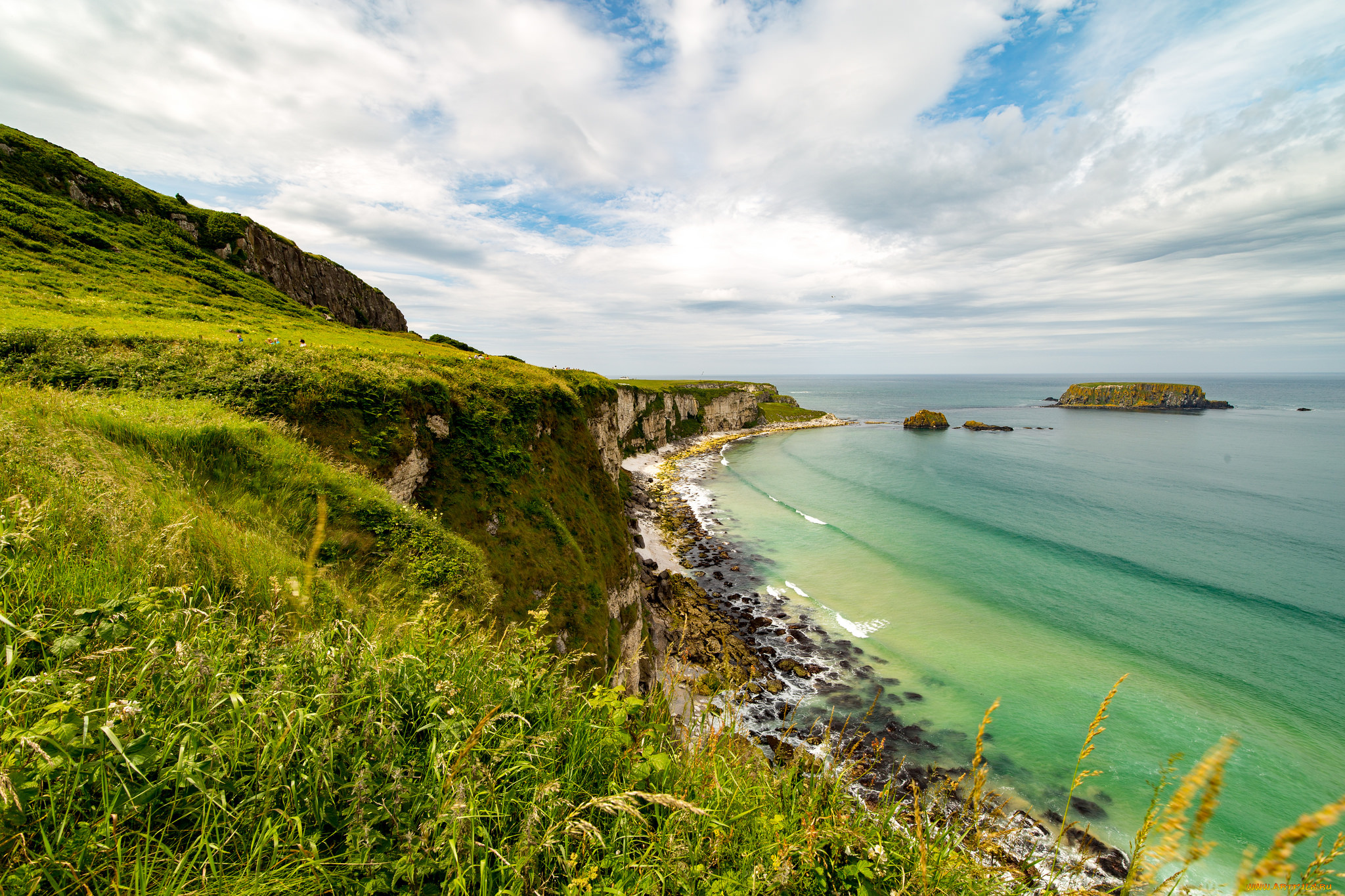 природа, побережье, море, берег