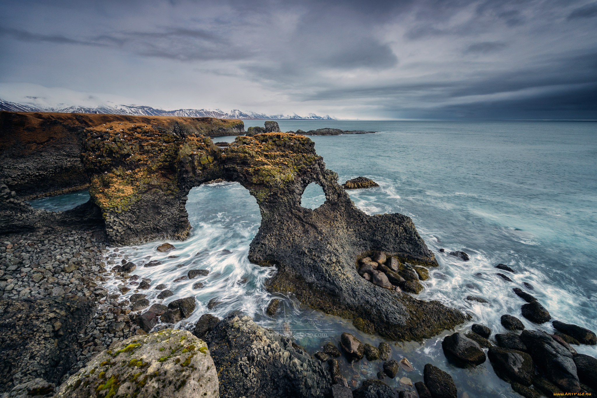 природа, побережье, море, берег