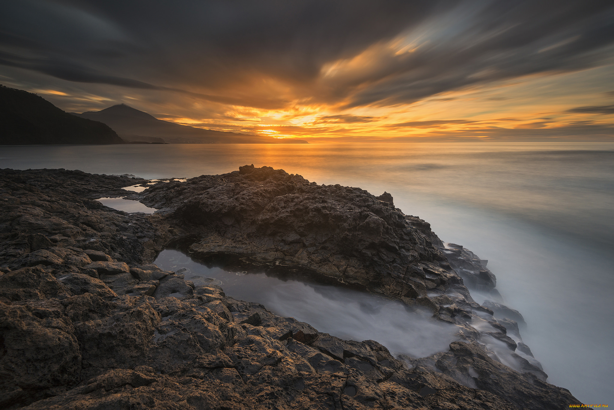 природа, побережье, море, берег