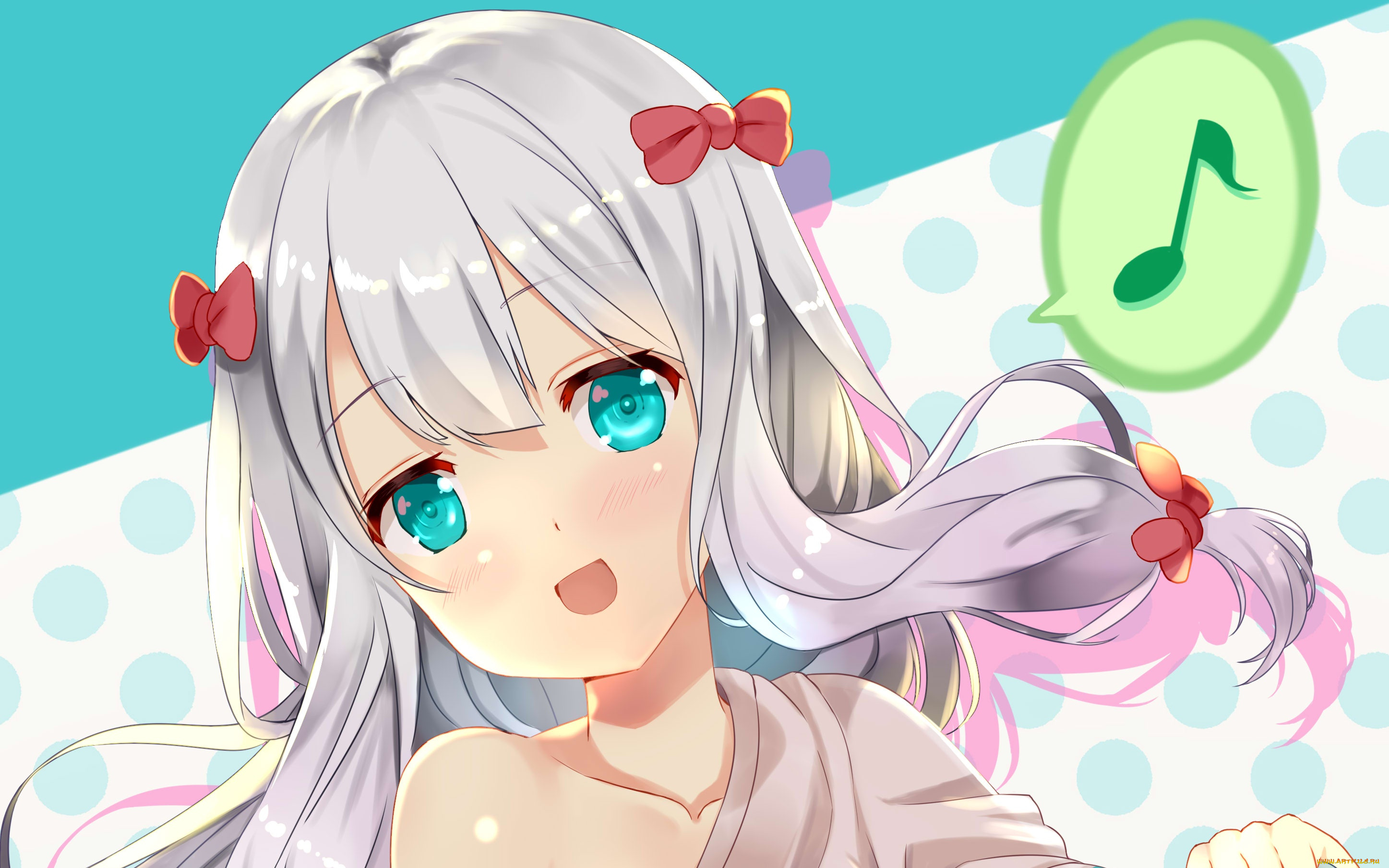 аниме, eromanga-sensei, фон, взгляд, девушка