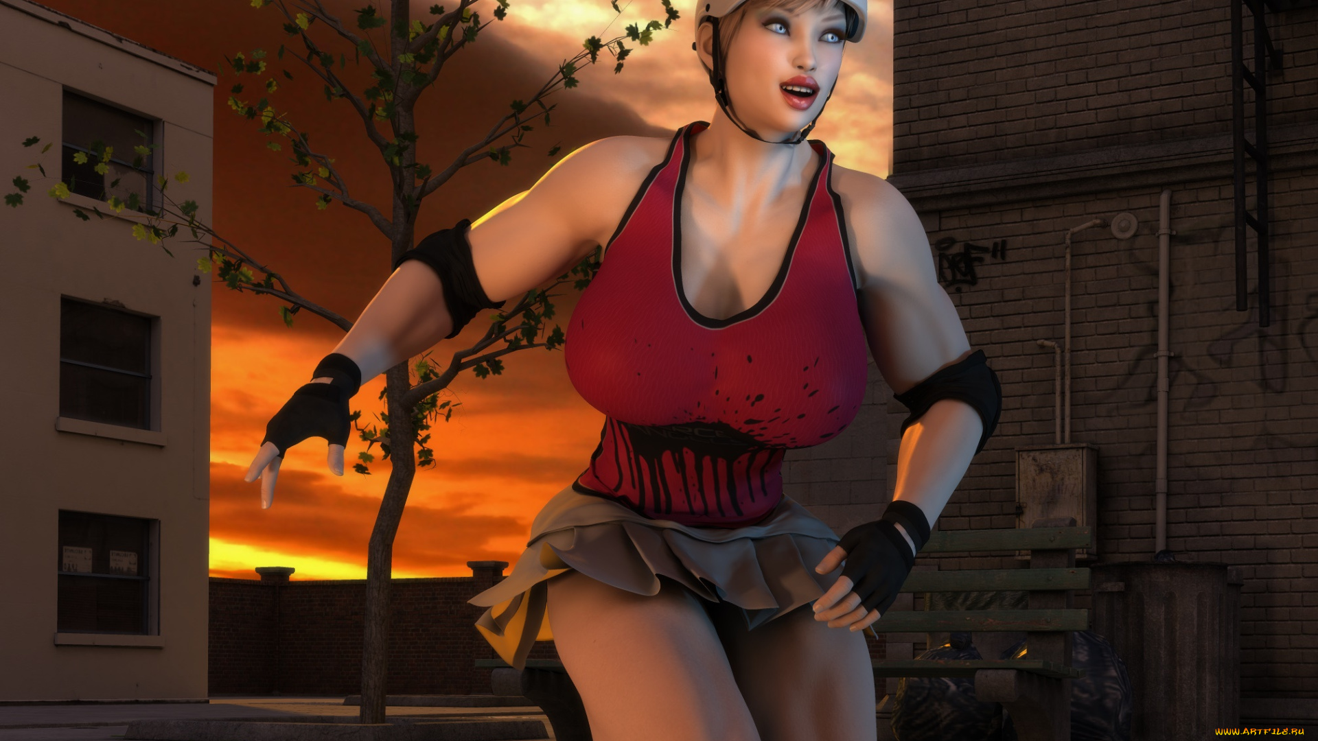 3д, графика, люди, , people, девушка, взгляд, фон