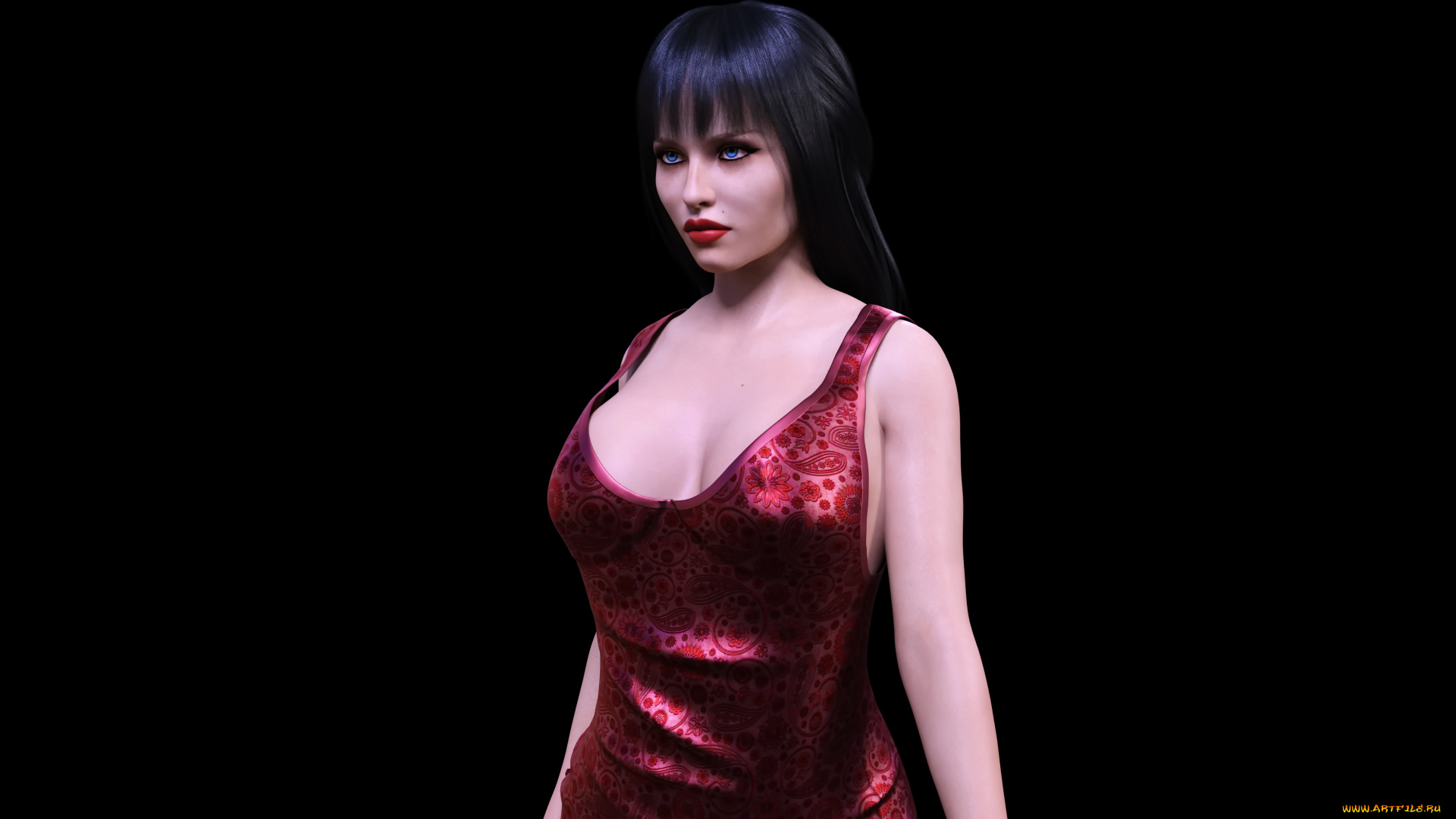 3д, графика, люди, , people, девушка, взгляд, фон