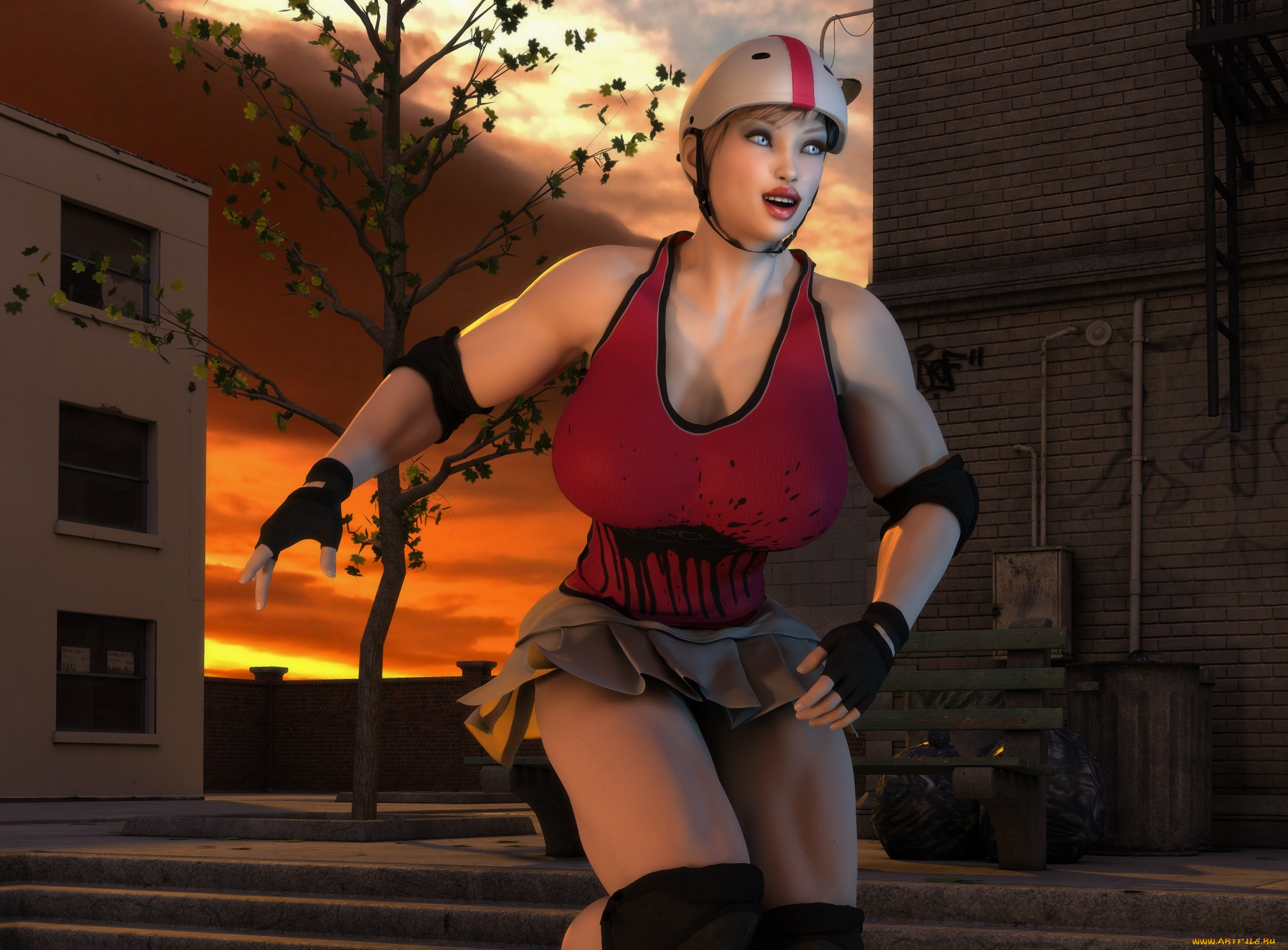 3д, графика, люди, , people, девушка, взгляд, фон