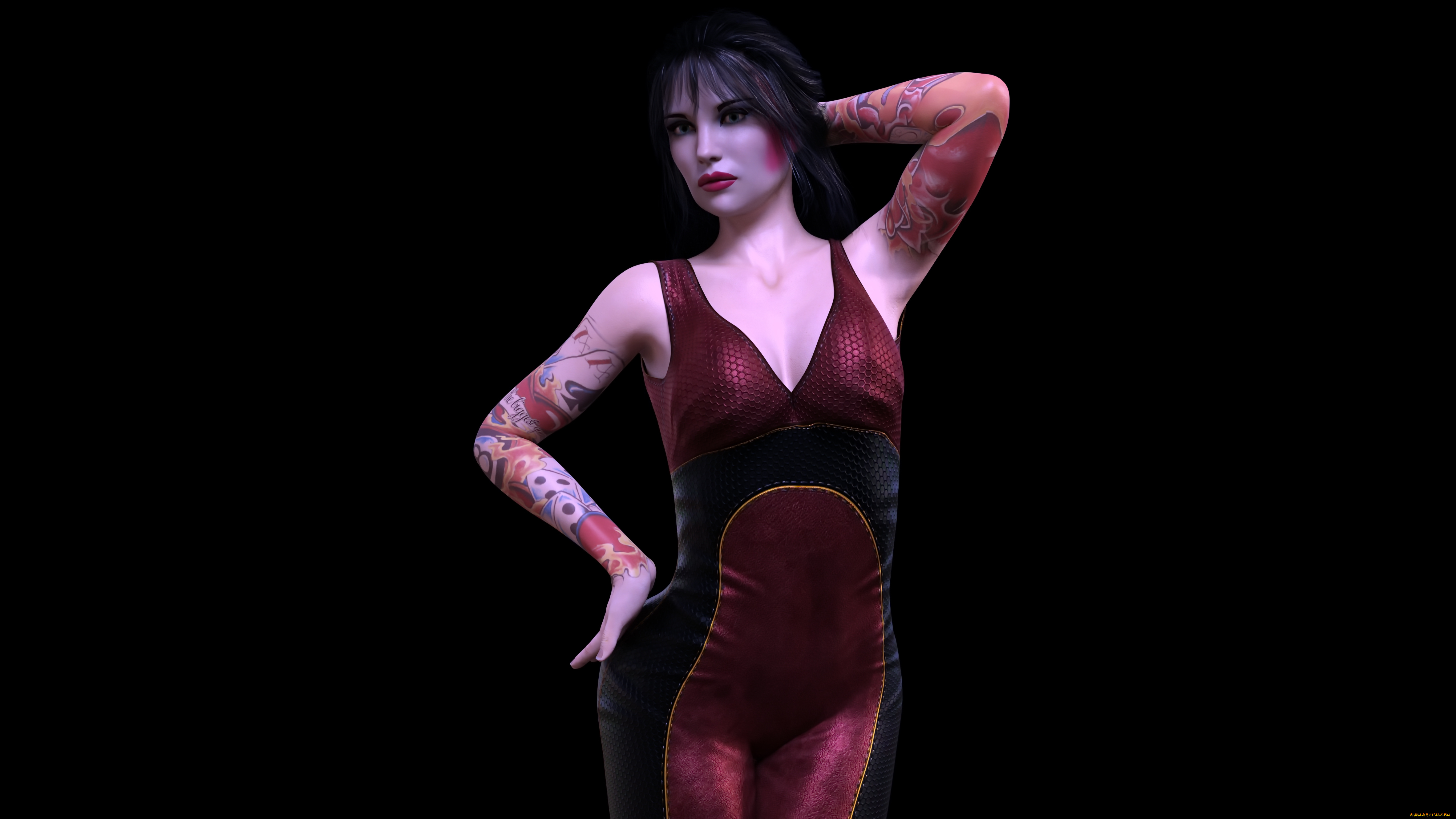 3д, графика, люди, , people, девушка, взгляд, фон