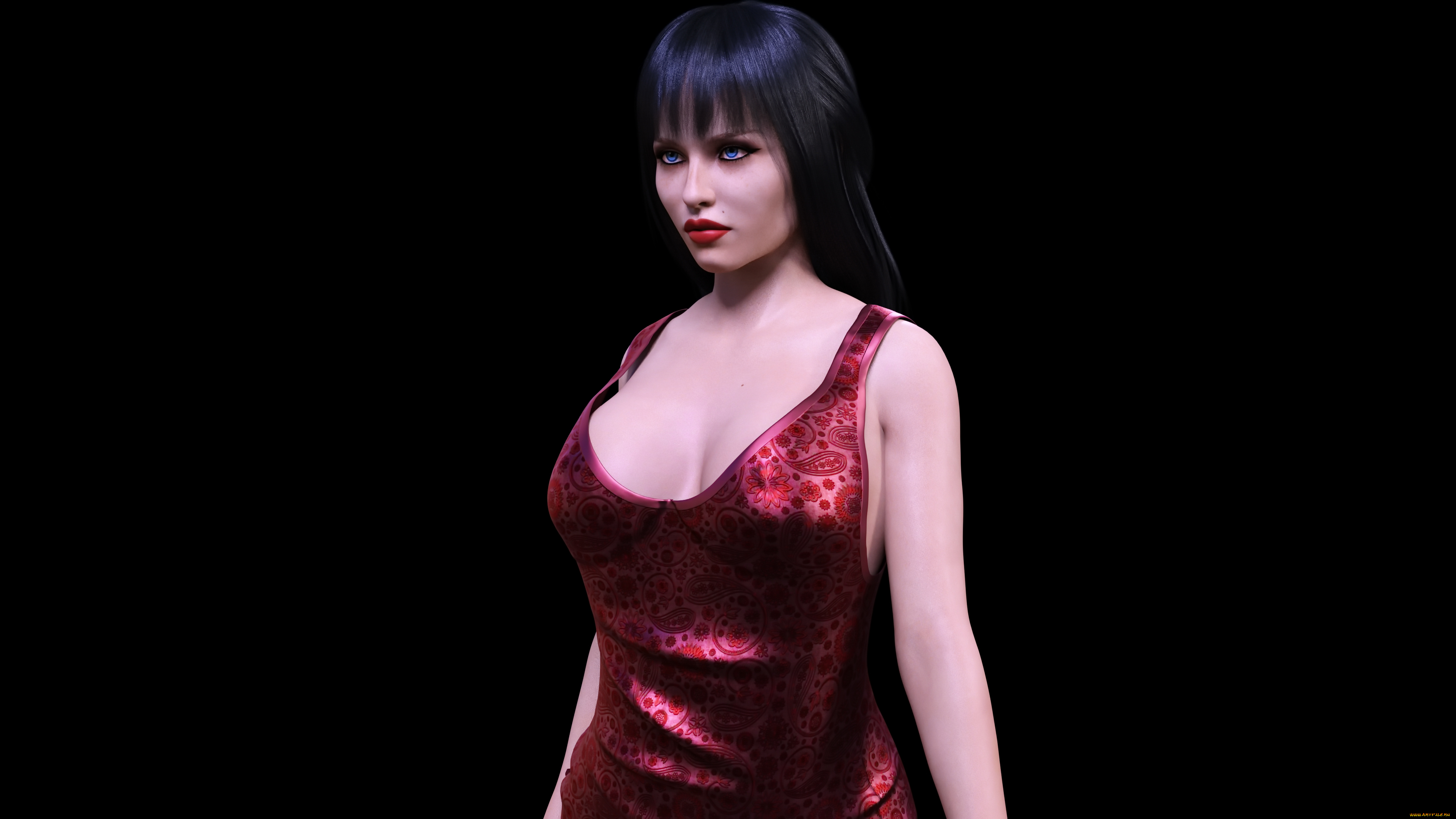 3д, графика, люди, , people, девушка, взгляд, фон