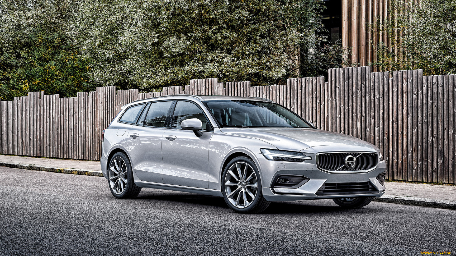 2019, volvo, v60, автомобили, volvo, вольво, шведские, вид, спереди, v60, серебристый, новый, универсал