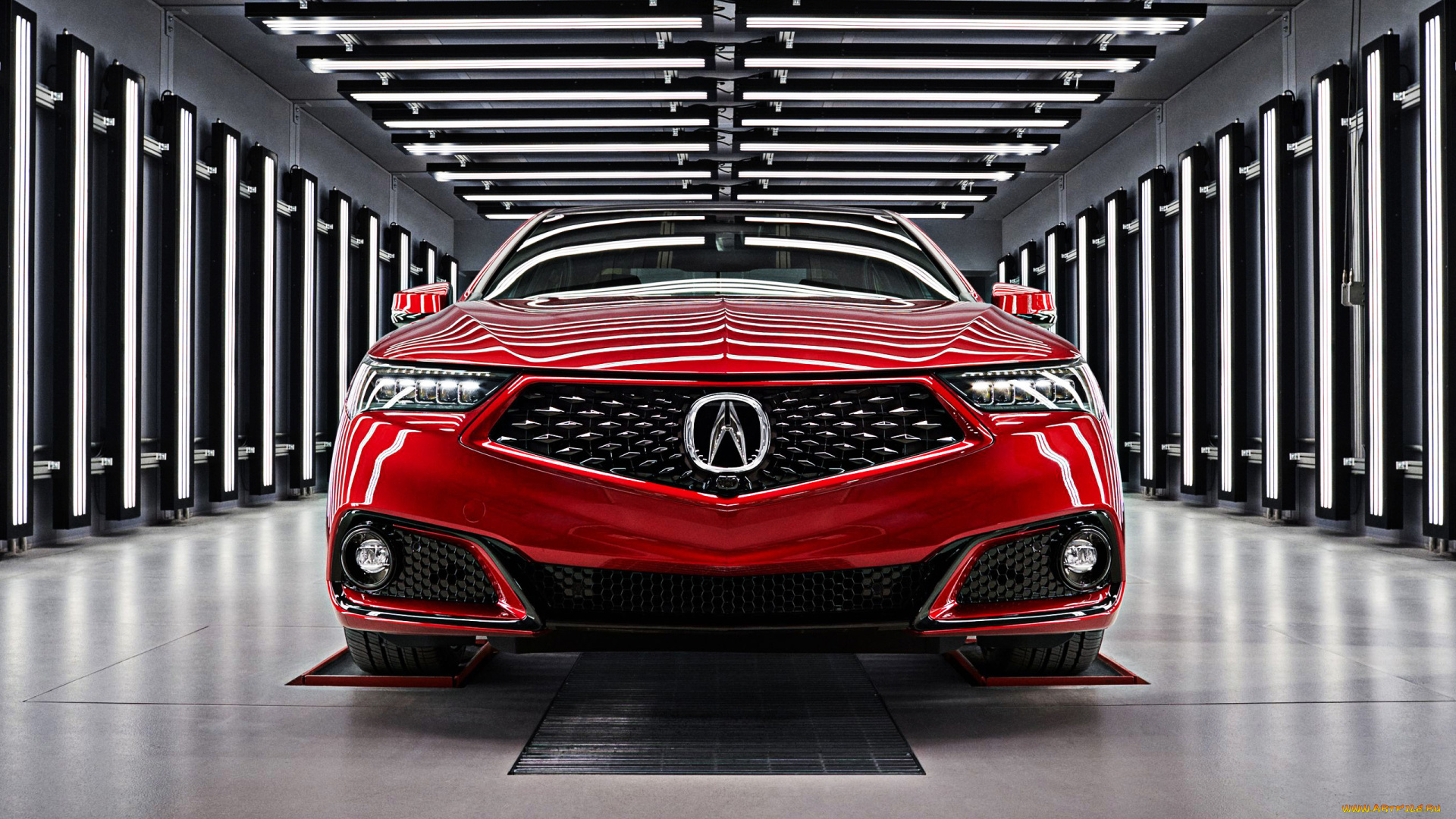 2020, acura, tlx, pmc, edition, автомобили, acura, японские, красный, новый, вид, спереди, внешность