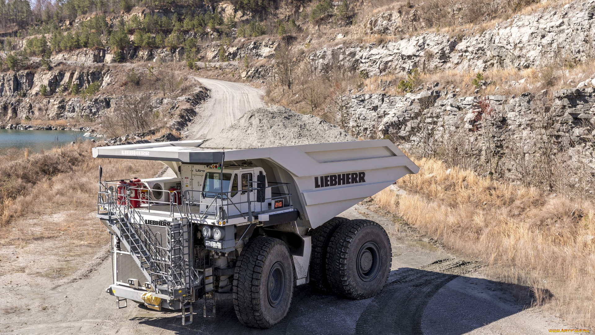 liebherr, t, 264, техника, строительная, техника, транспортные, средства, карьерный, самосвал, liebherr, t264, самосвалы, большие, грузовики, добыча, камня