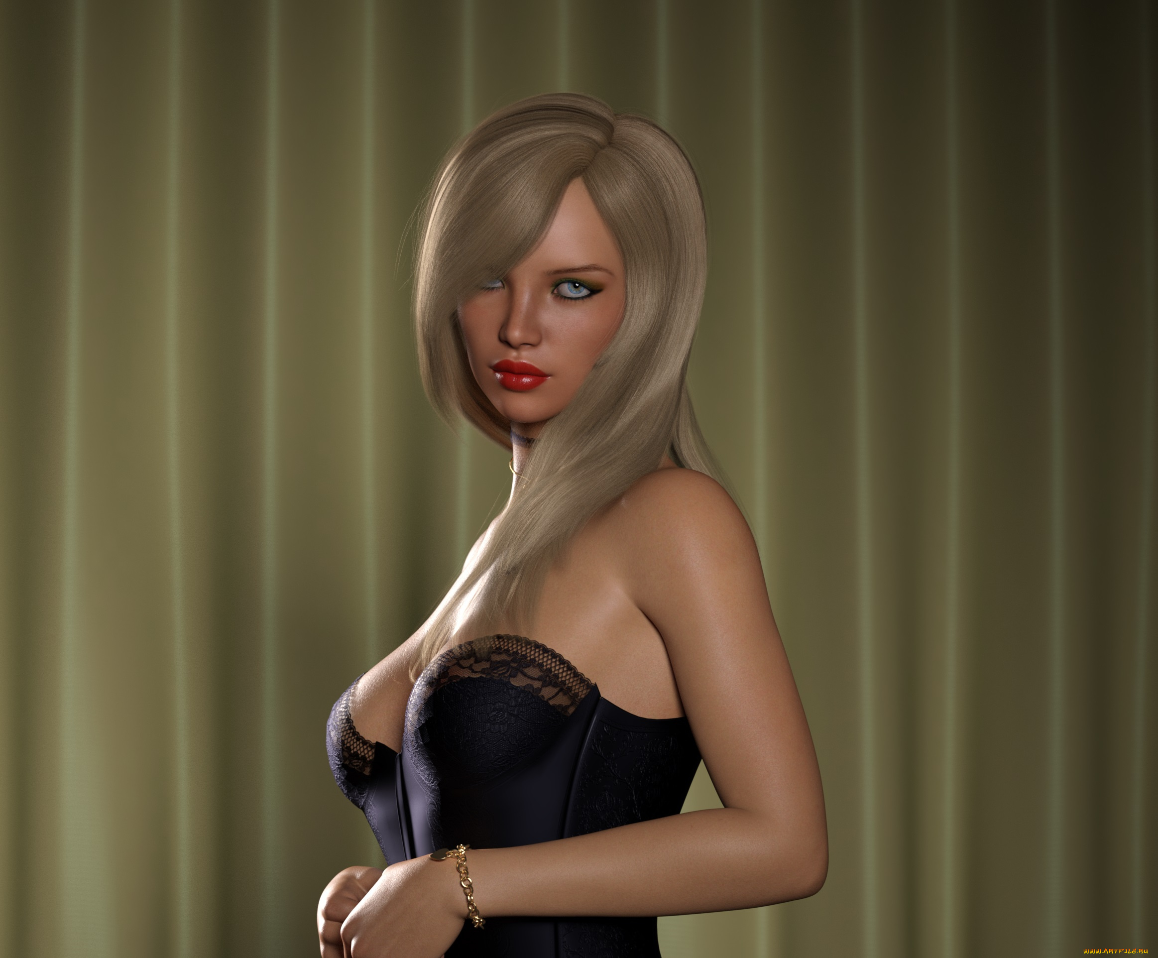 3д, графика, люди, , people, девушка, фон, взгляд