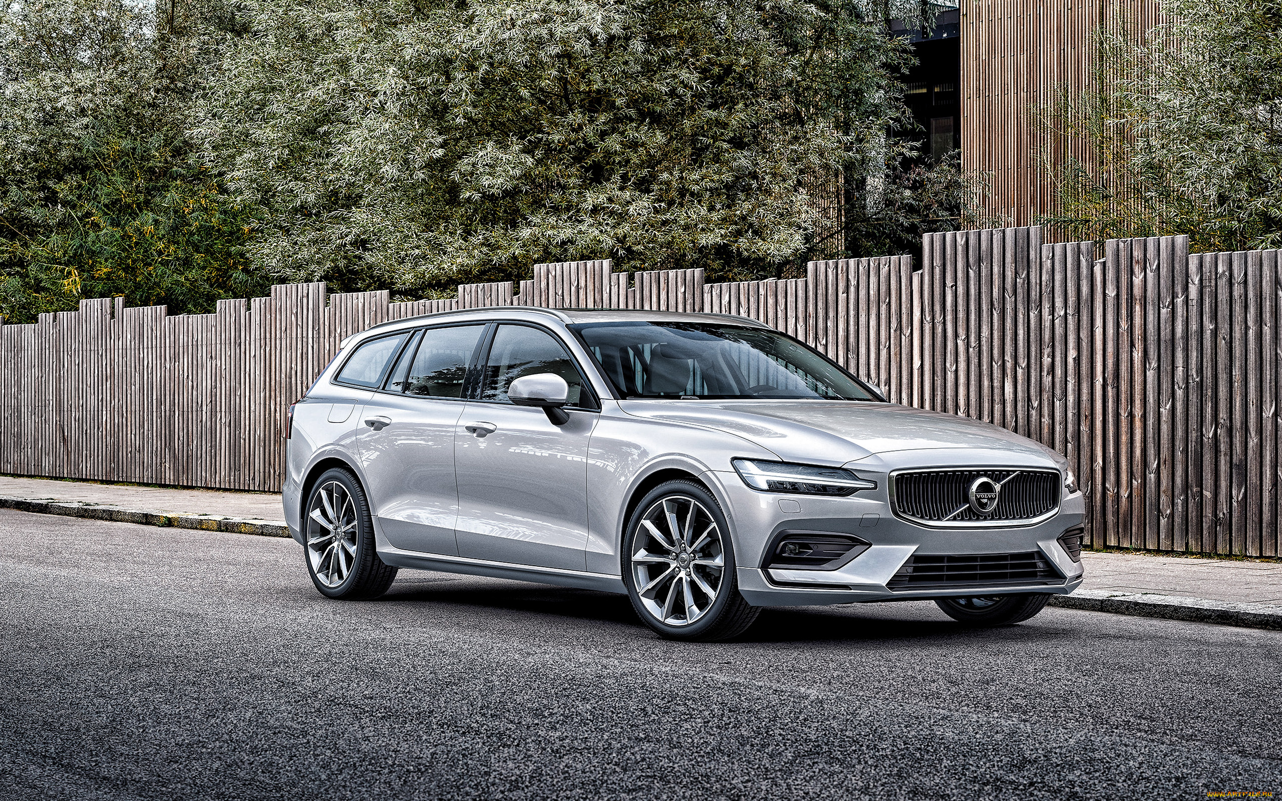 2019, volvo, v60, автомобили, volvo, вольво, шведские, вид, спереди, v60, серебристый, новый, универсал