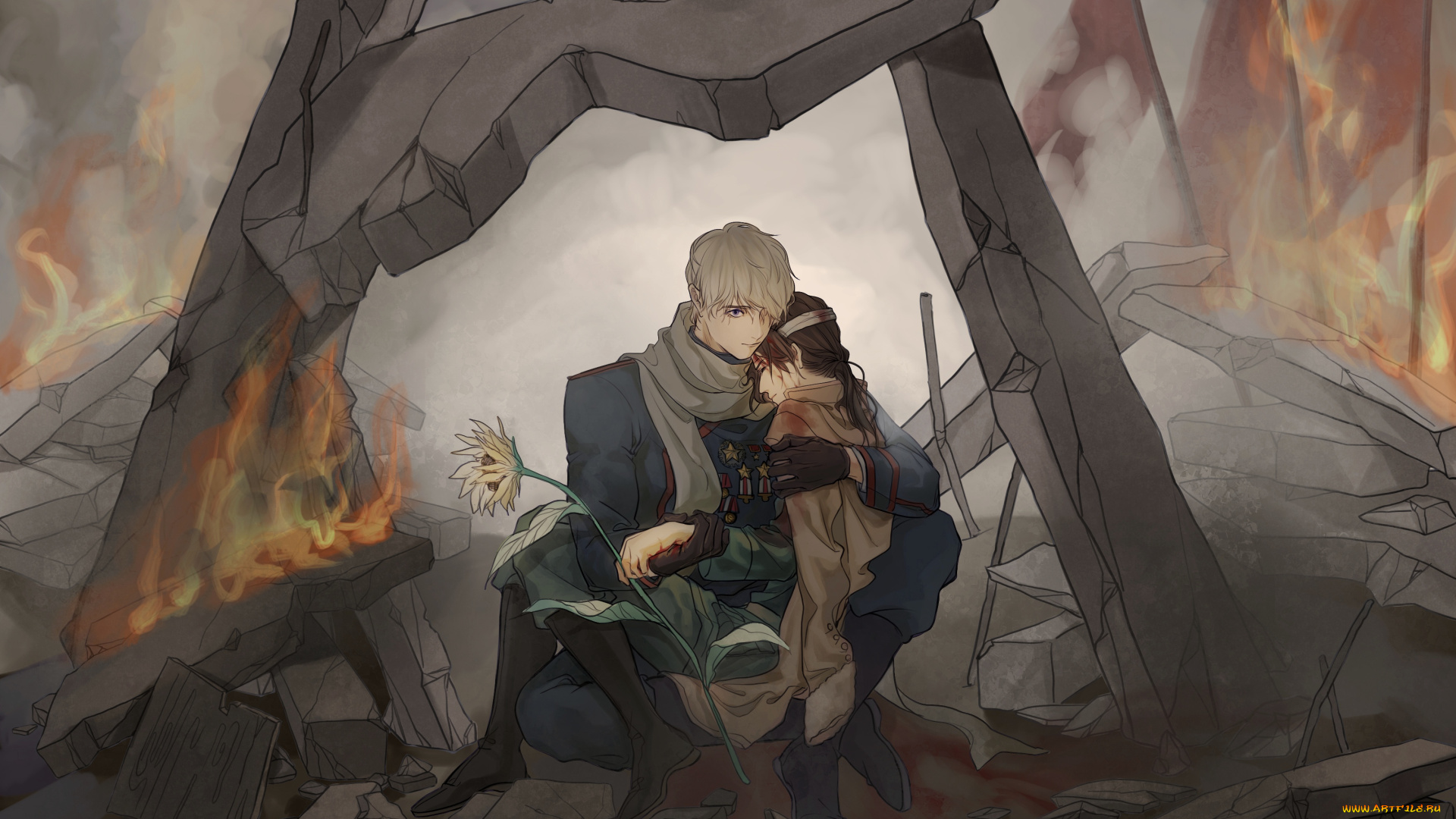 аниме, hetalia, , axis, powers, хеталия, и, страны, оси