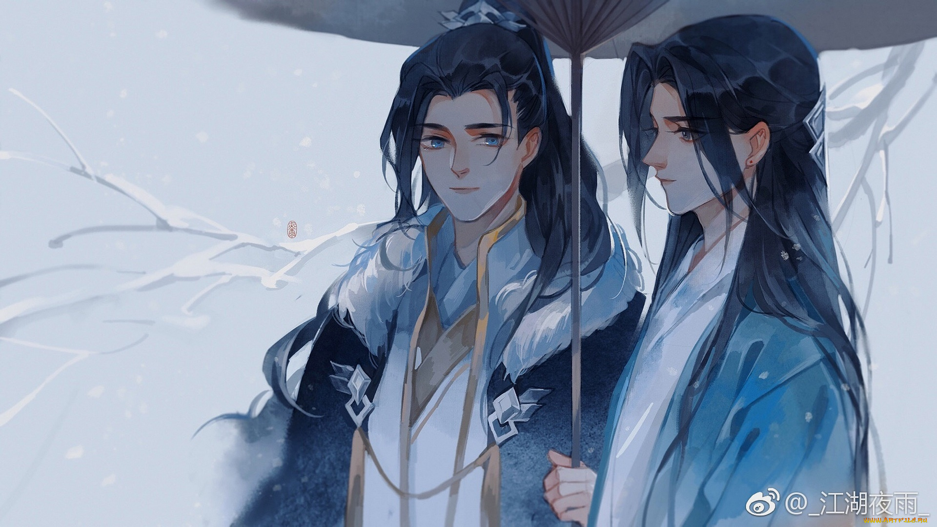 аниме, jianghu, ye, yu, , artbook, парни