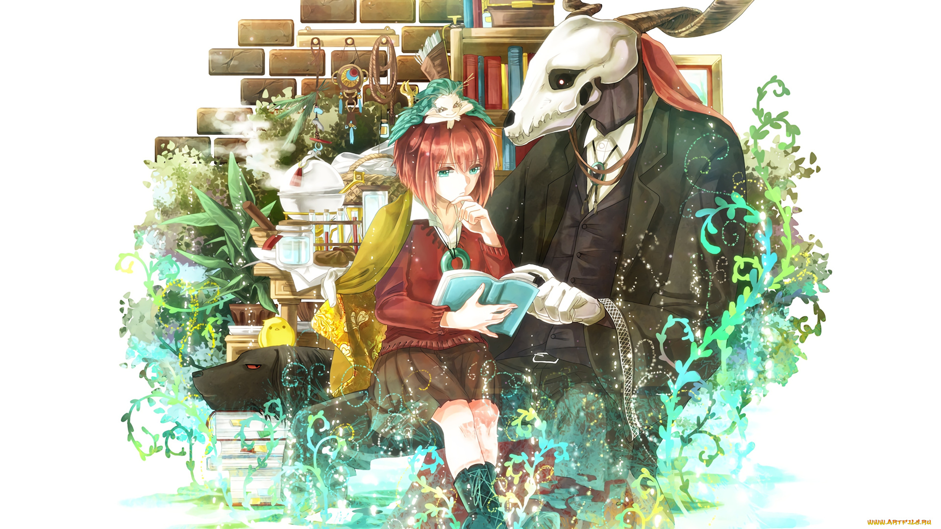 аниме, mahou, tsukai, no, yome, невеста, чародея