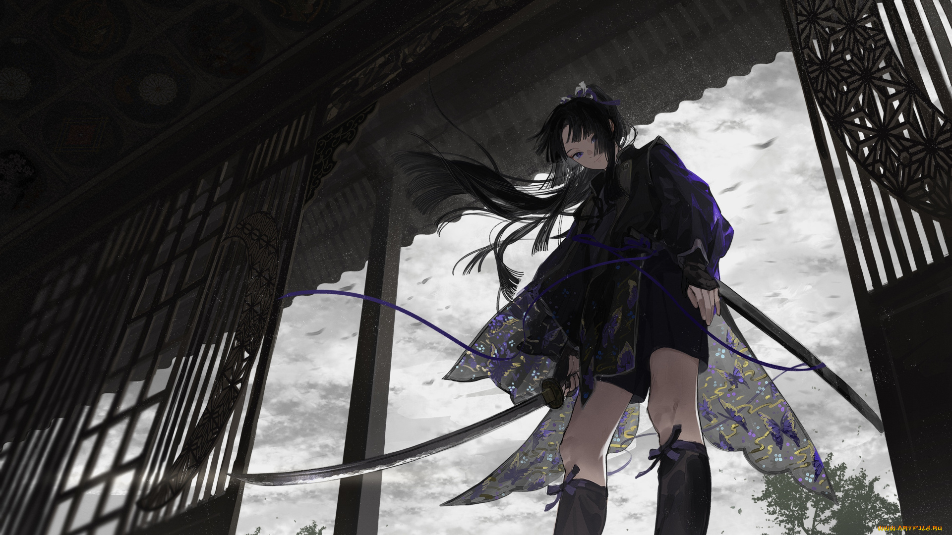 аниме, оружие, , техника, , технологии, девушка