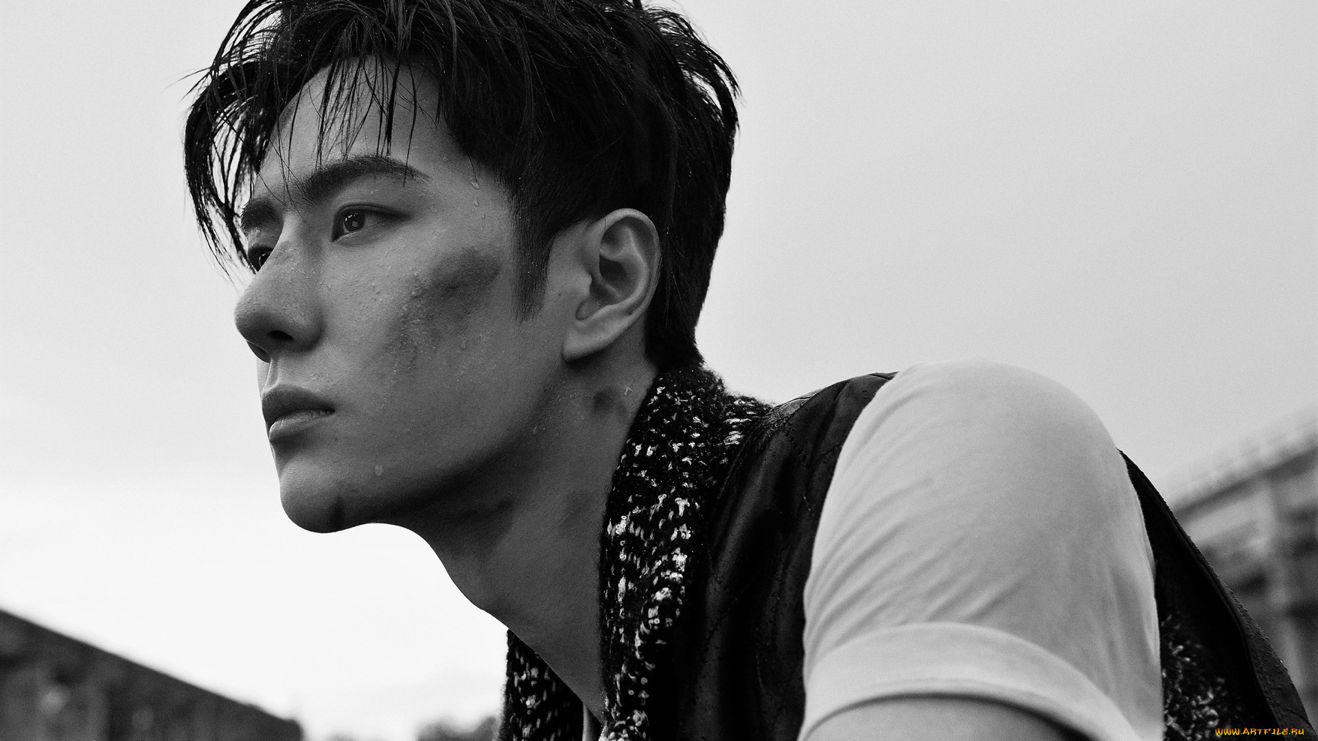 мужчины, wang, yi, bo, актер, певец, танцор, жилет, лицо