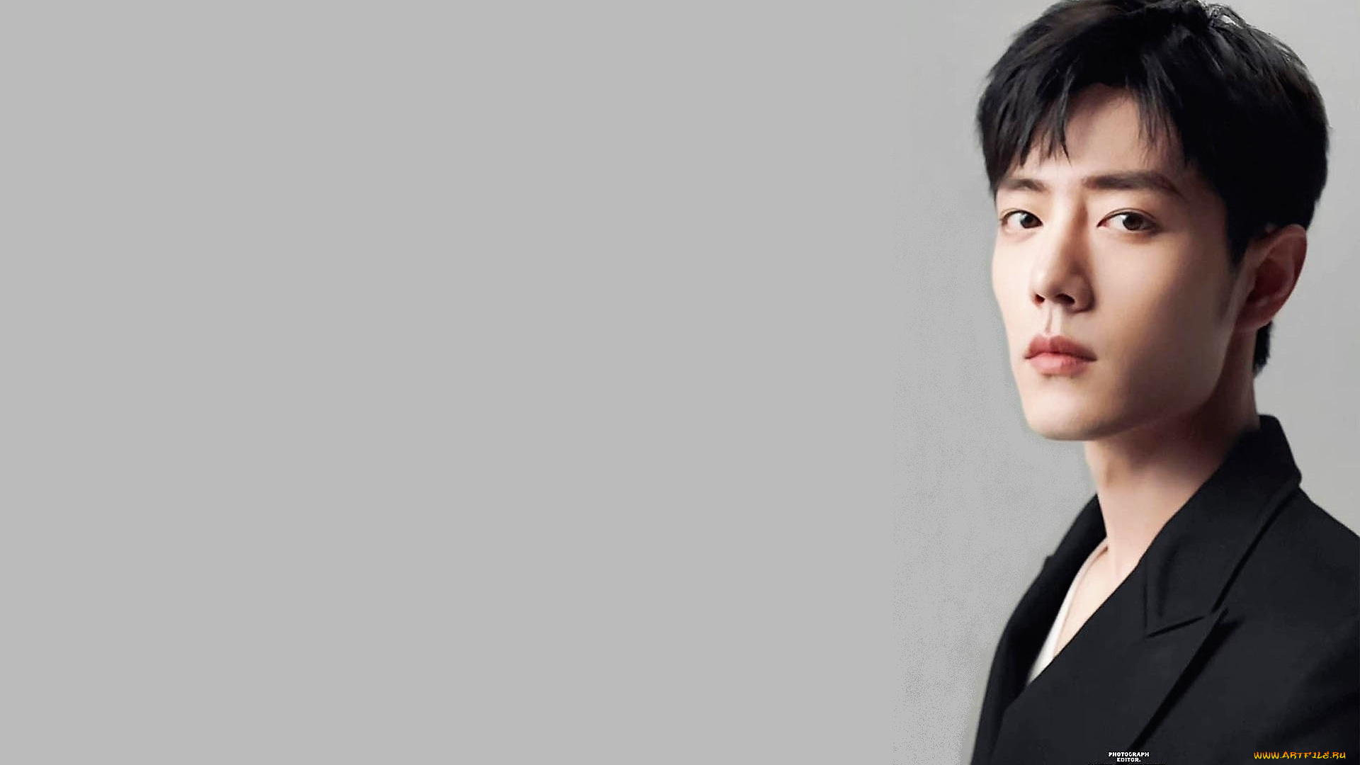 мужчины, xiao, zhan, актер, лицо, пиджак