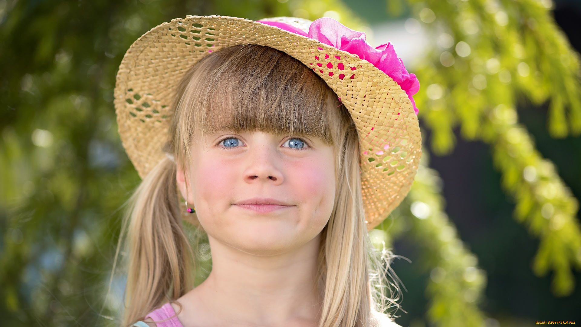 разное, дети, девочка, лицо, шляпа