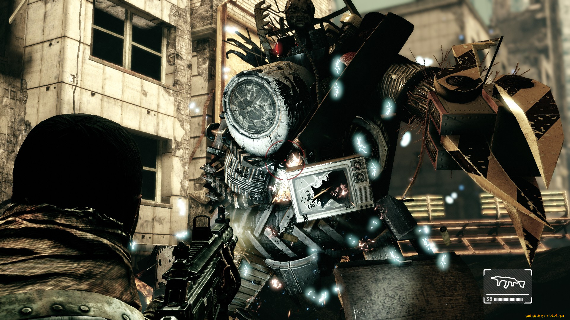 видео, игры, afterfall, , insanity, человек, оружие, монстр